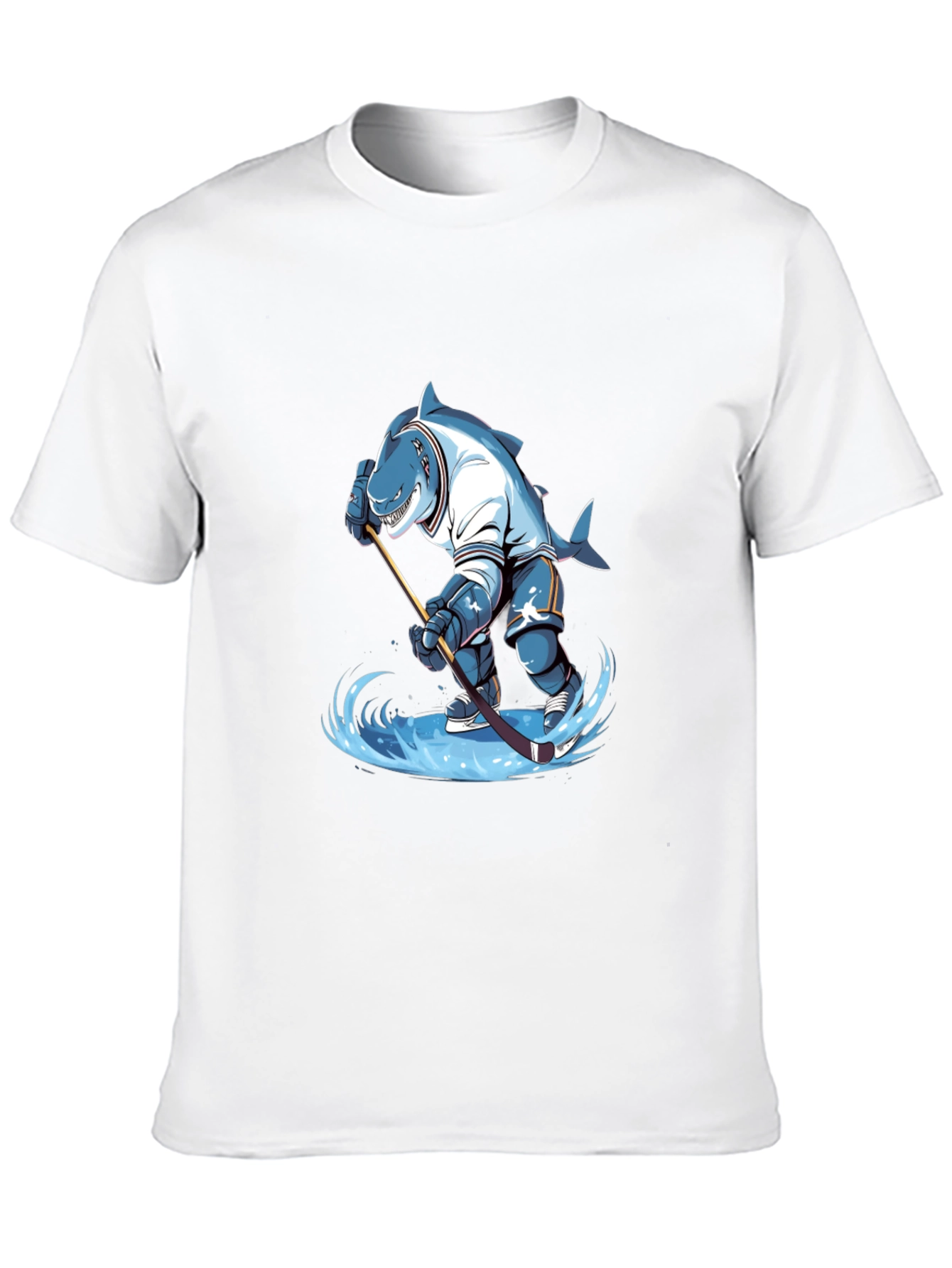 Shark Hockey Player Graphic Tee