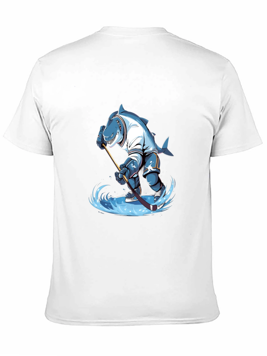 Shark Hockey Player Graphic Tee