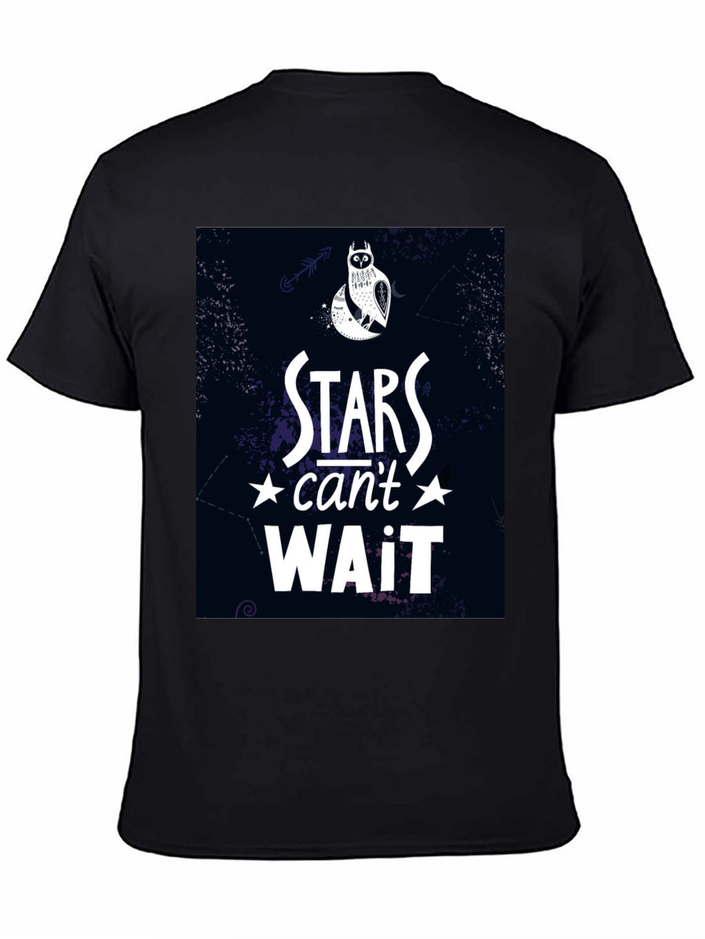 Stars Cant Wait Owl Graphic T-Shirt