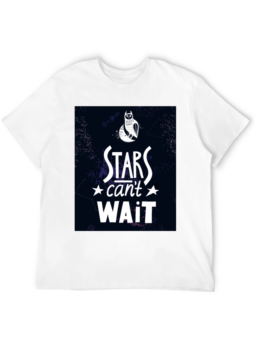 Stars Cant Wait Owl Graphic T-Shirt