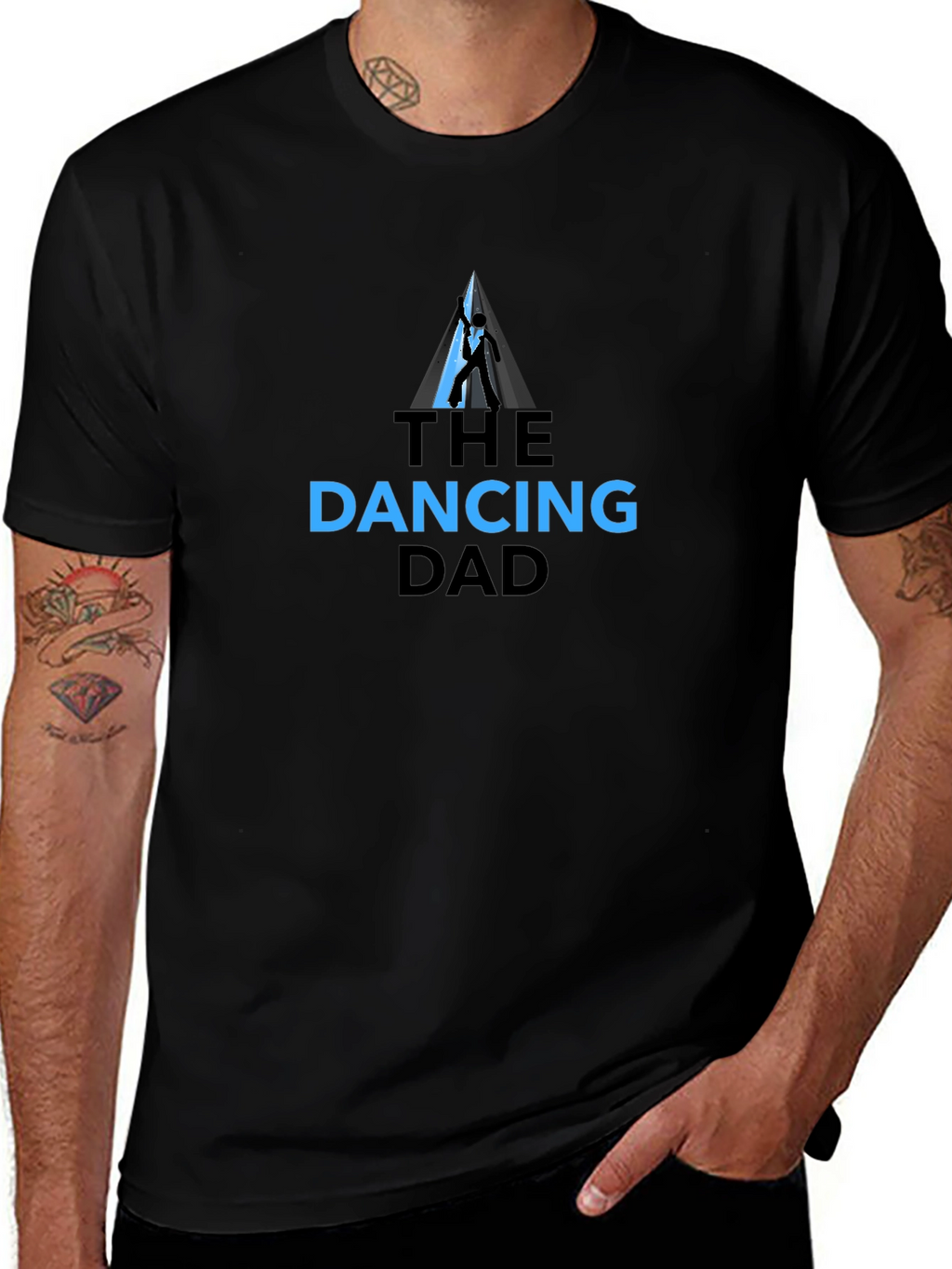 The Dancing Dad T-Shirt - Black Graphic Tee