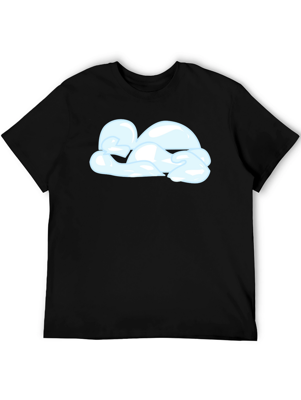 Cloud Graphic Black T-Shirt | Casual Cotton Tee