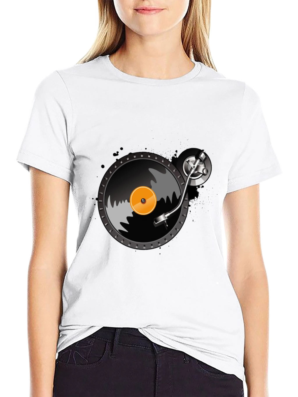 Vinyl Record Player Graphic T-Shirt
