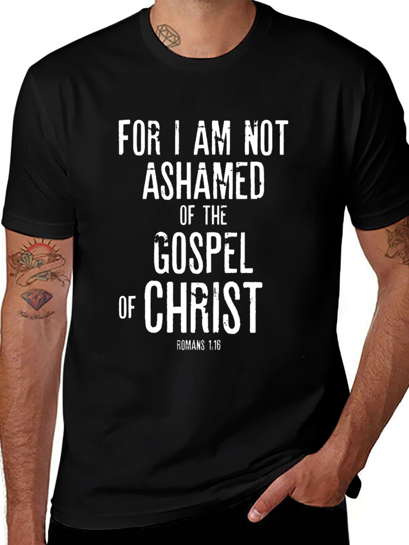 Gospel of Christ Graphic T-Shirt - Romans 1:16