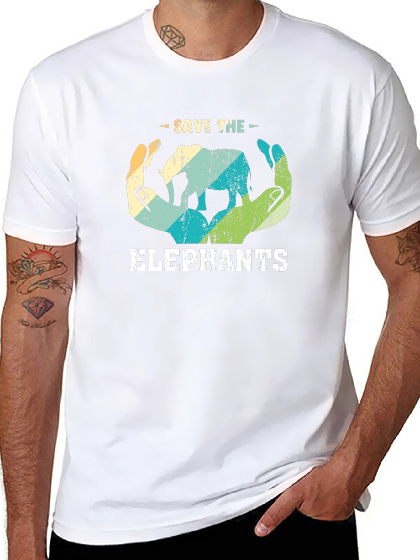 Save the Elephants Graphic T-Shirt