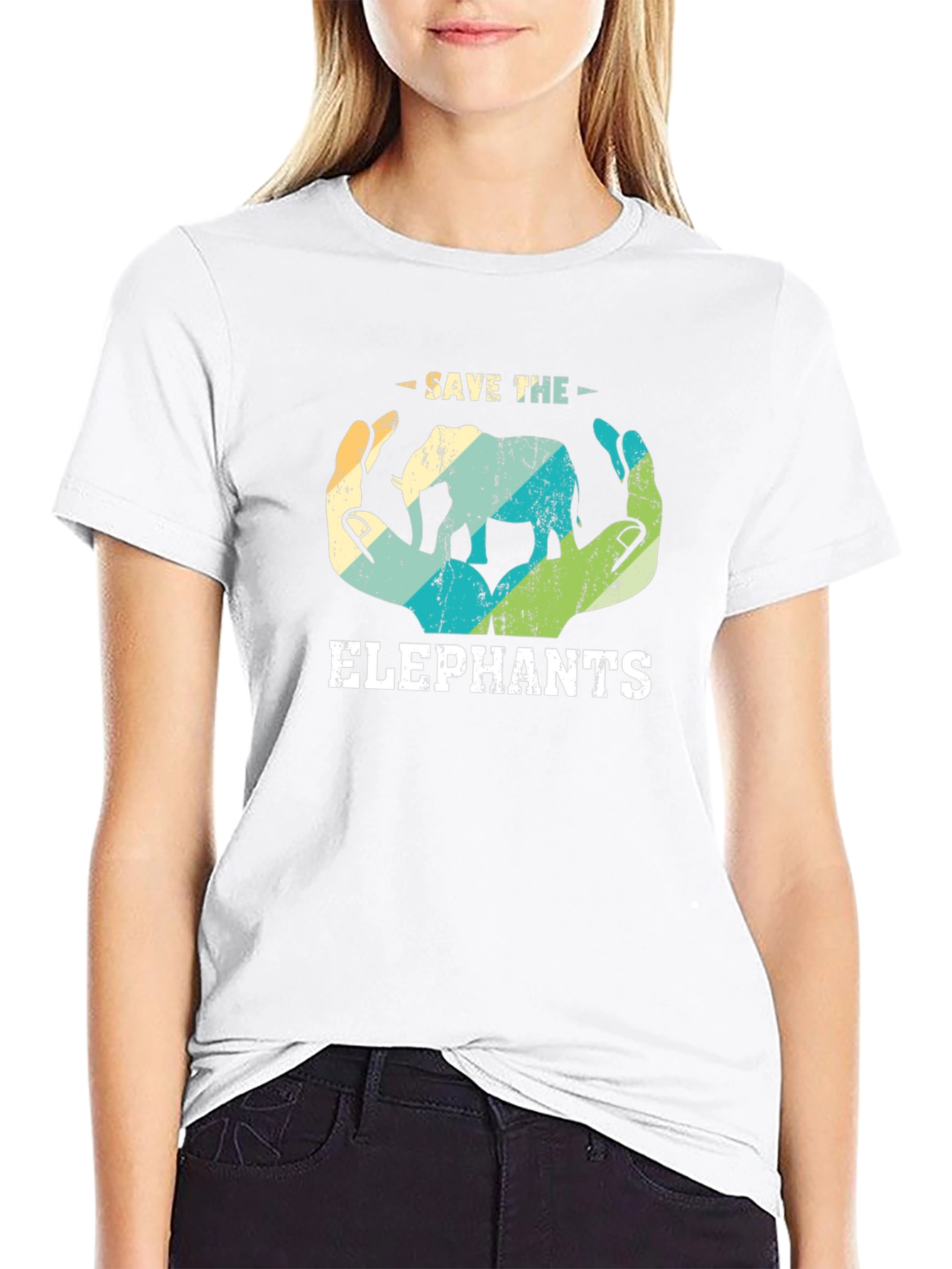 Save the Elephants Graphic T-Shirt