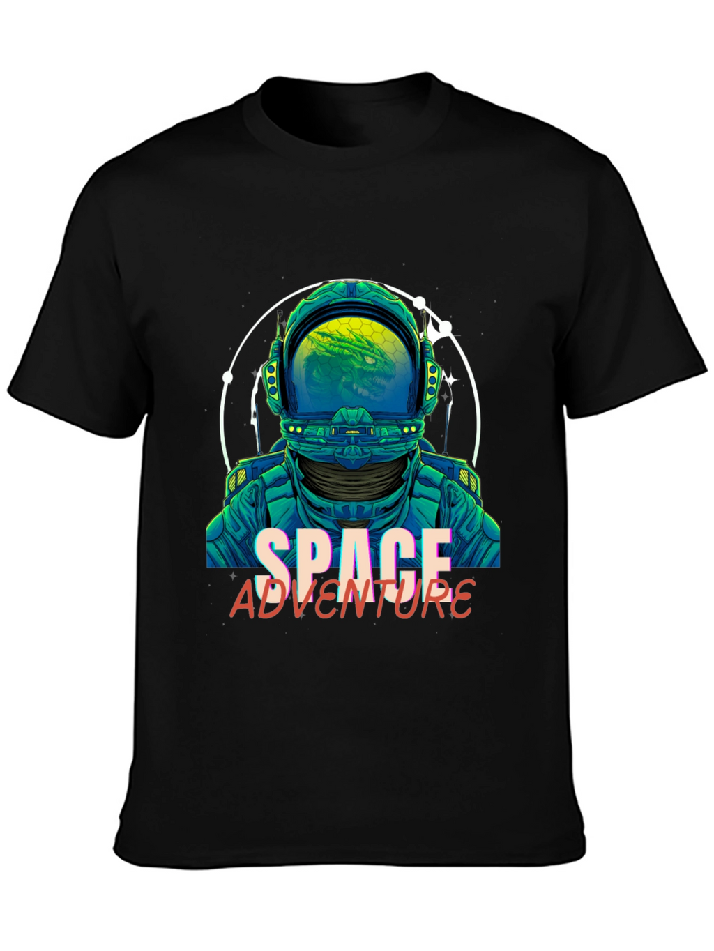 Space Adventure Graphic Tee - Astronaut Design