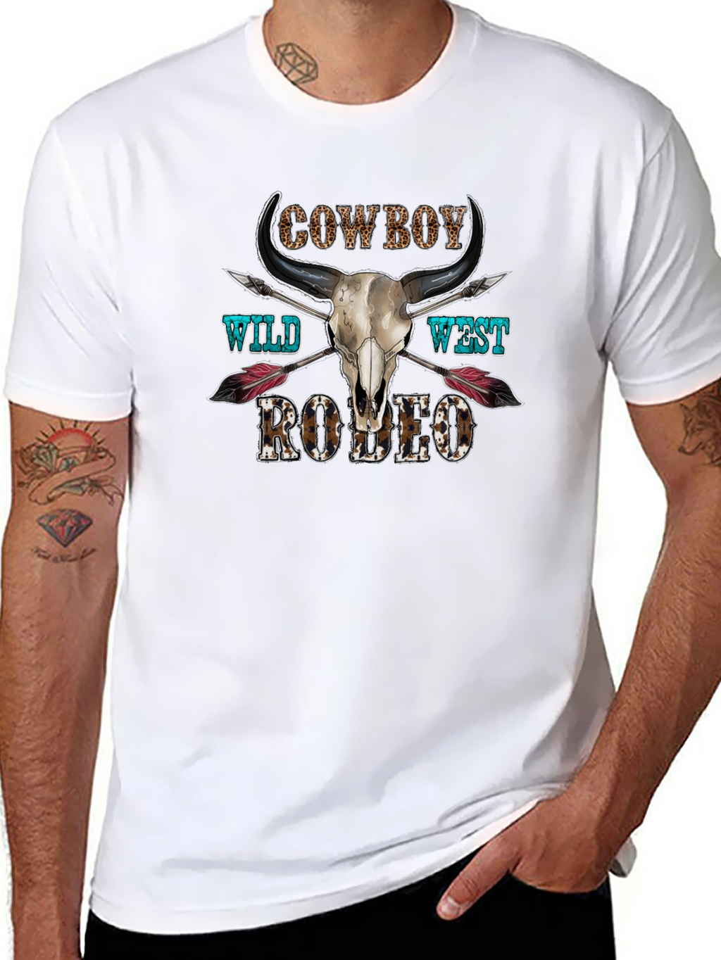 Cowboy Wild West Rodeo Graphic T-Shirt