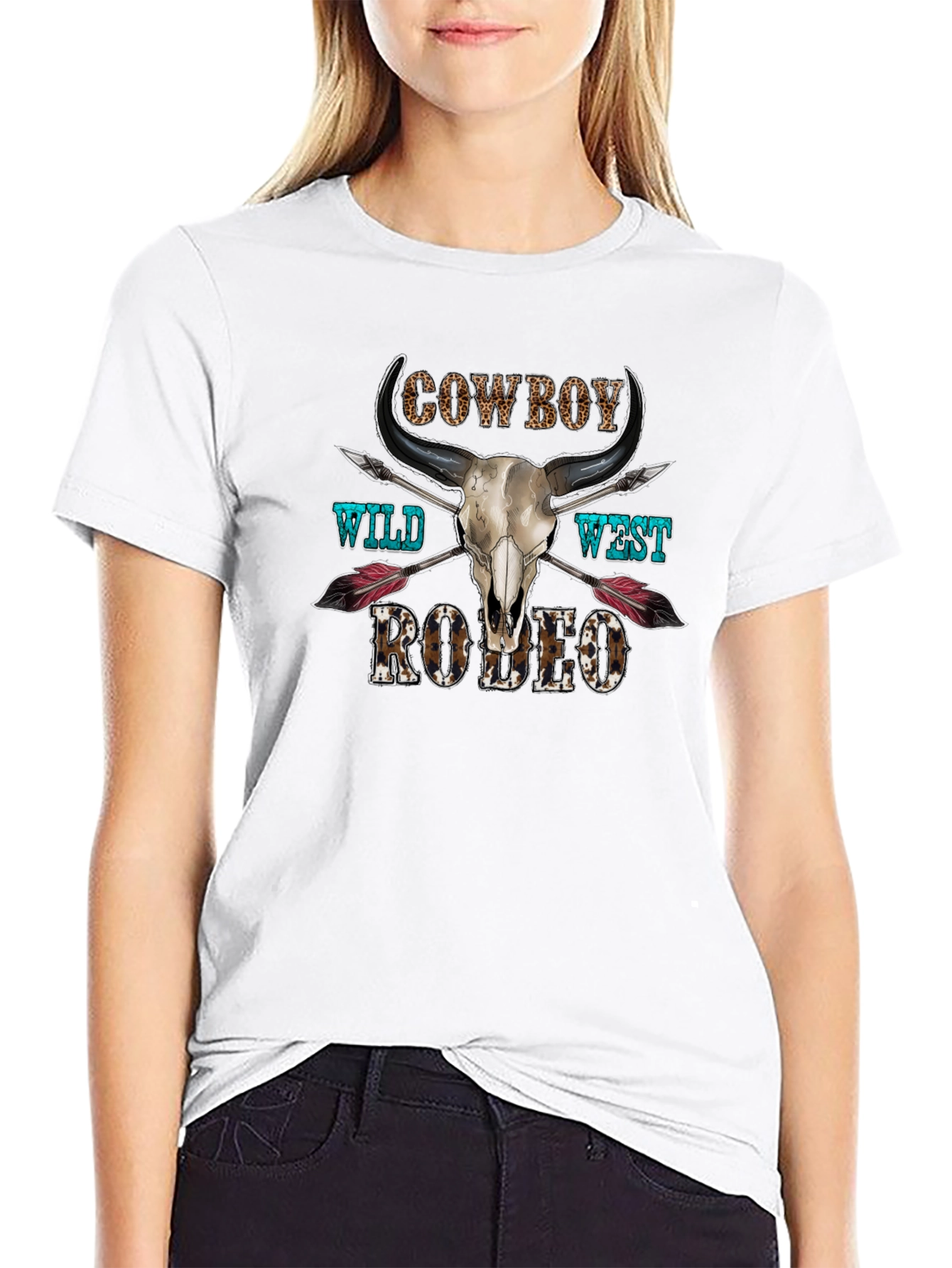 Cowboy Wild West Rodeo Graphic T-Shirt