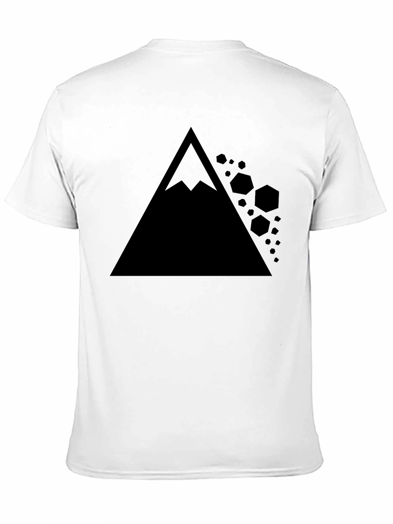 Geometric Mountain T-Shirt - Modern Graphic Tee