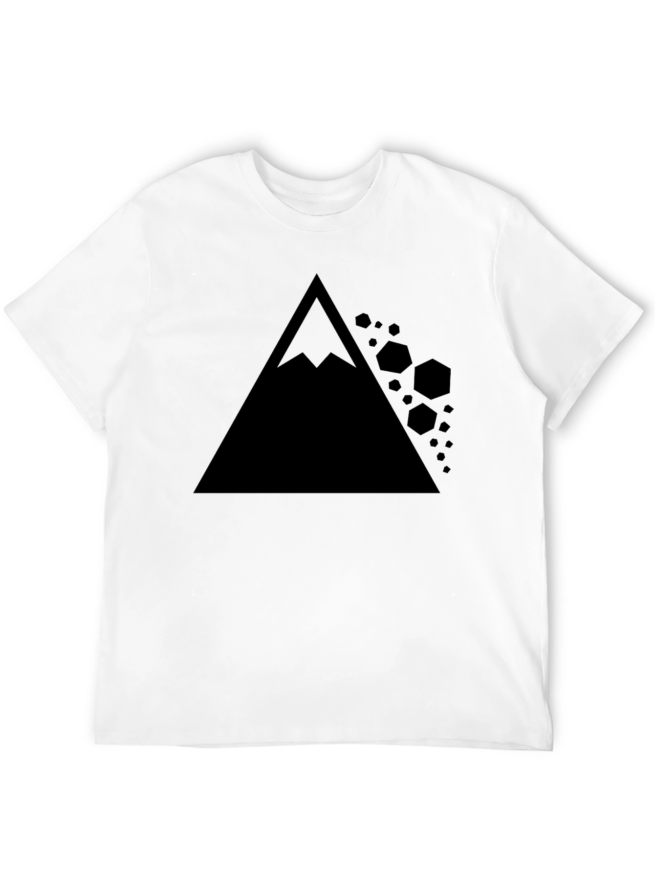 Geometric Mountain T-Shirt - Modern Graphic Tee