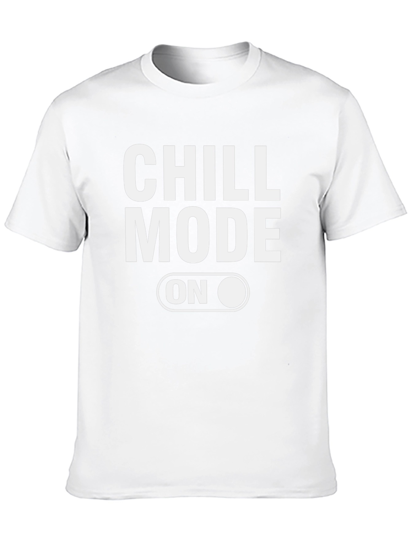 Chill Mode On Graphic Tee - Black Casual T-Shirt