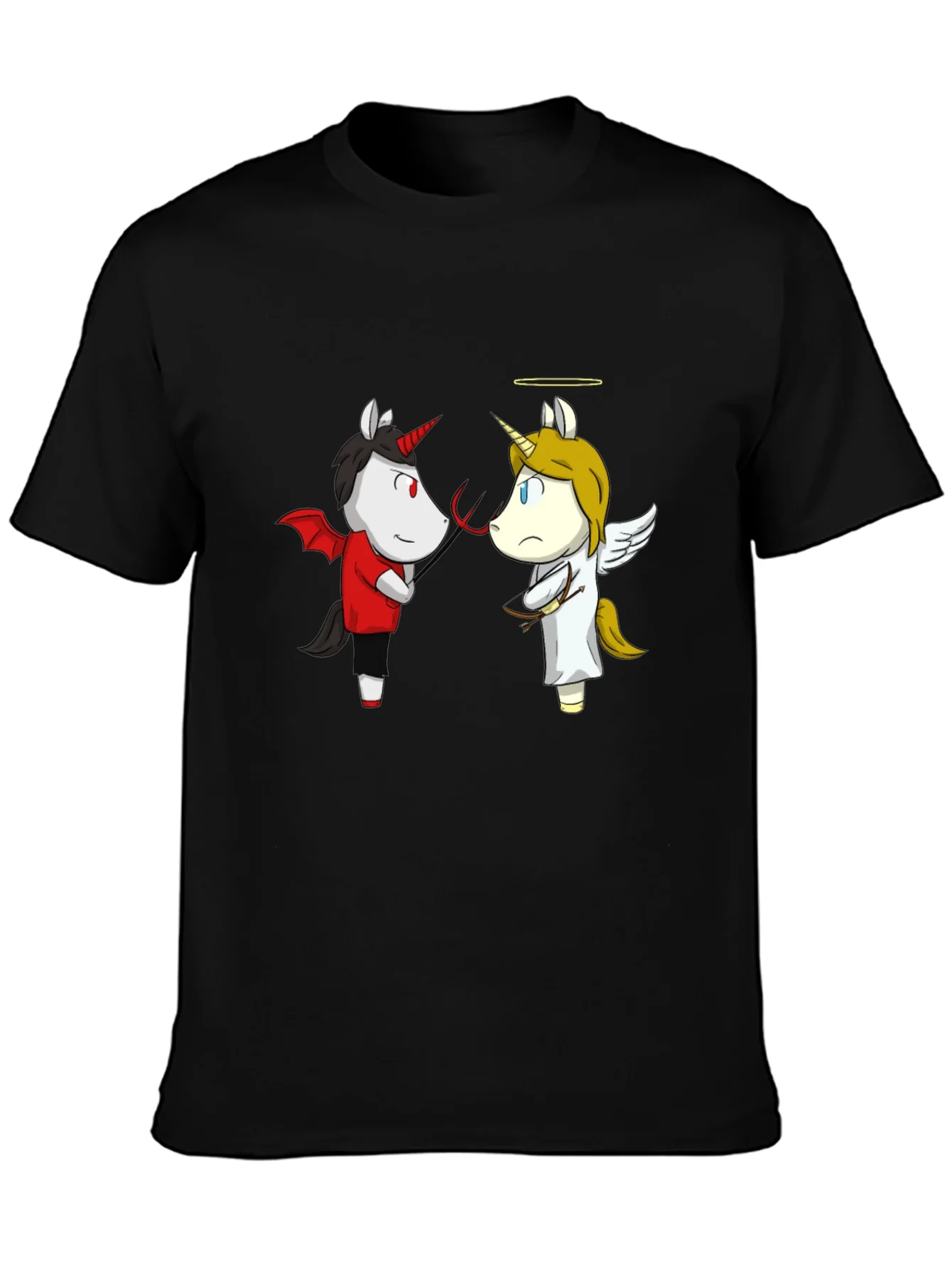 Angel and Devil Unicorn T-Shirt