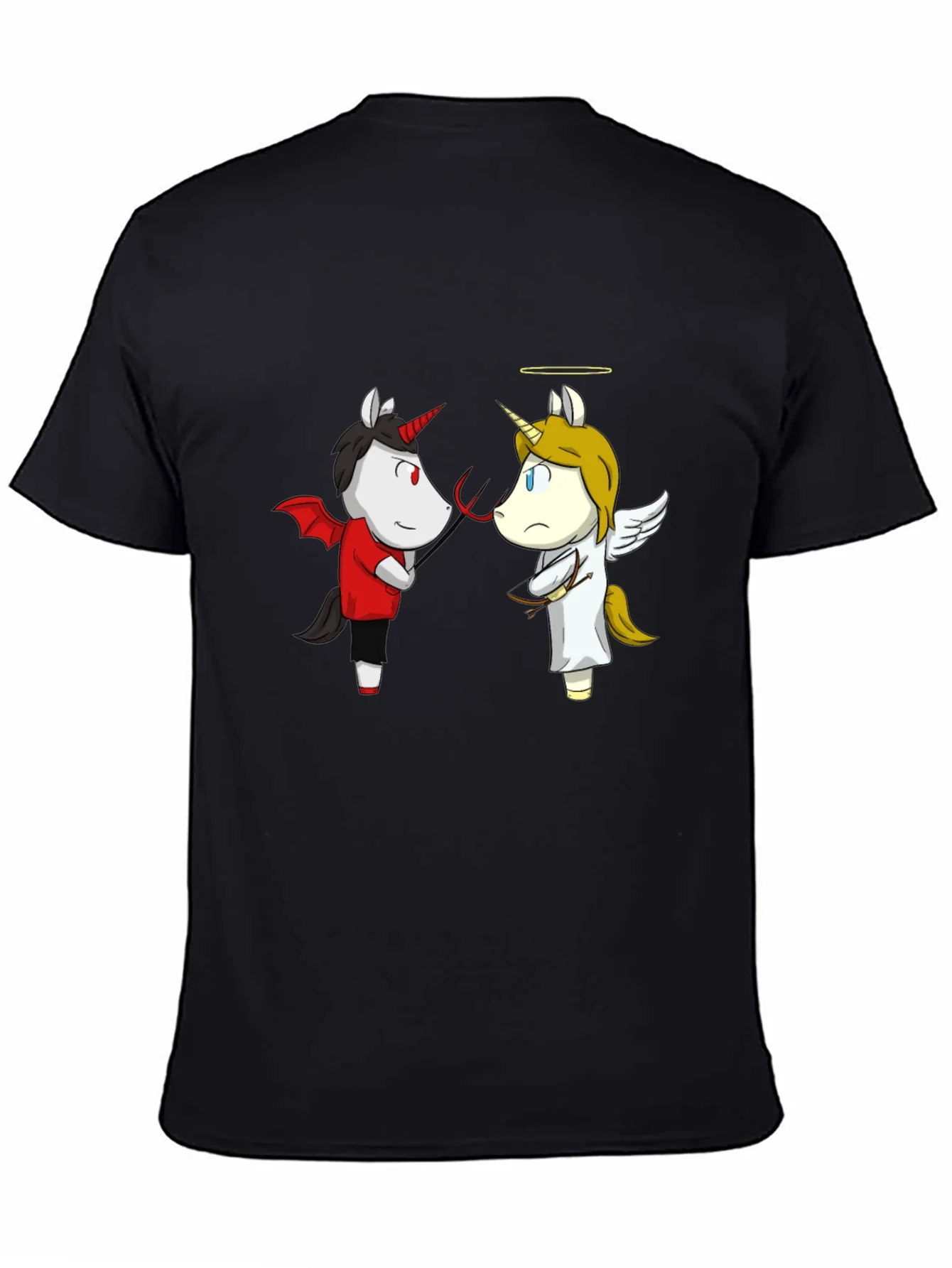 Angel and Devil Unicorn T-Shirt