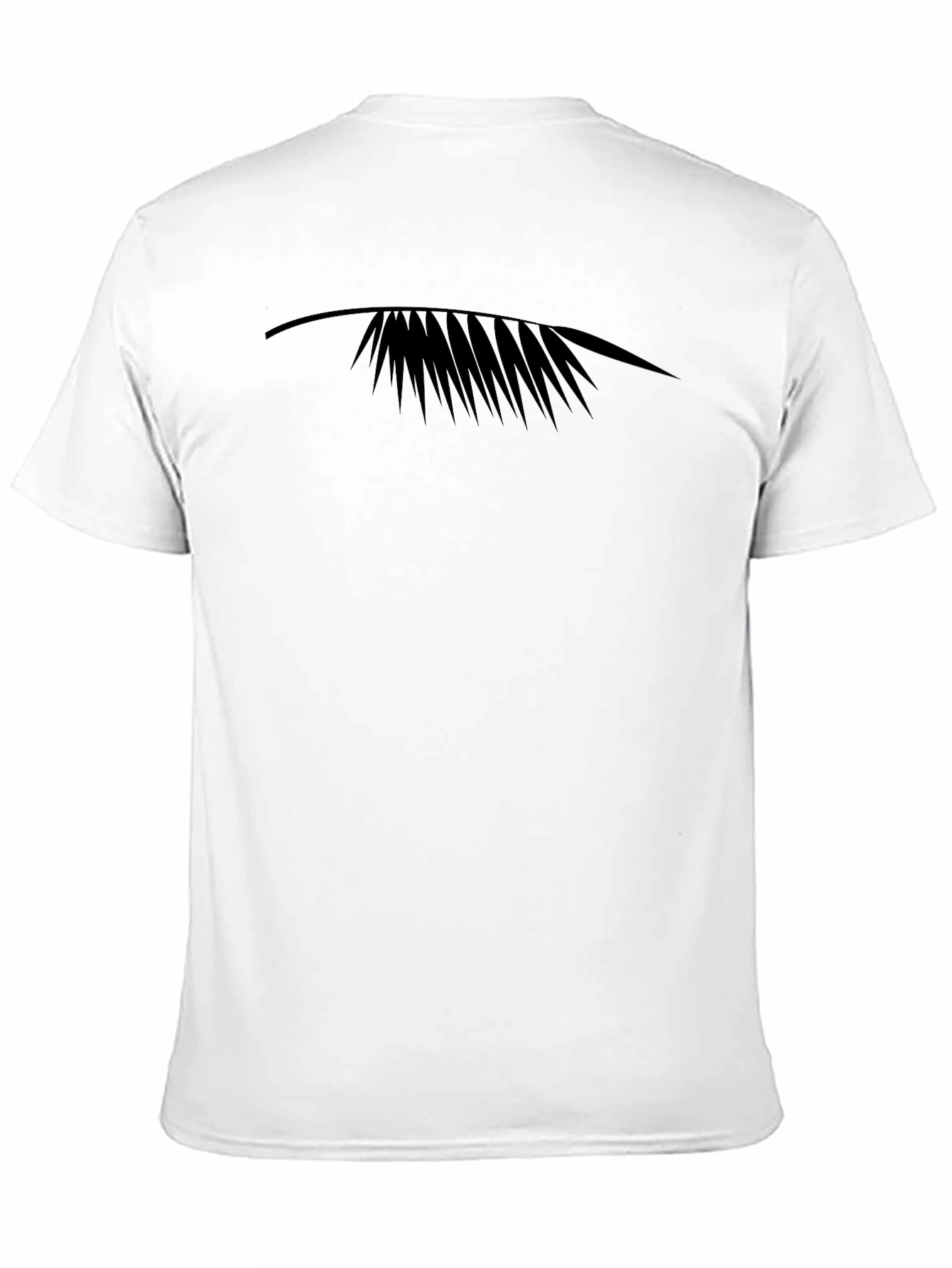 Mens Black Tropical Palm Graphic Tee