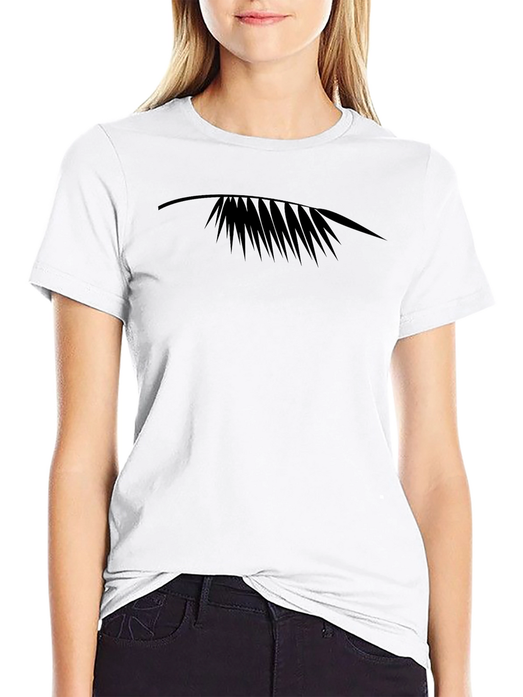 Mens Black Tropical Palm Graphic Tee