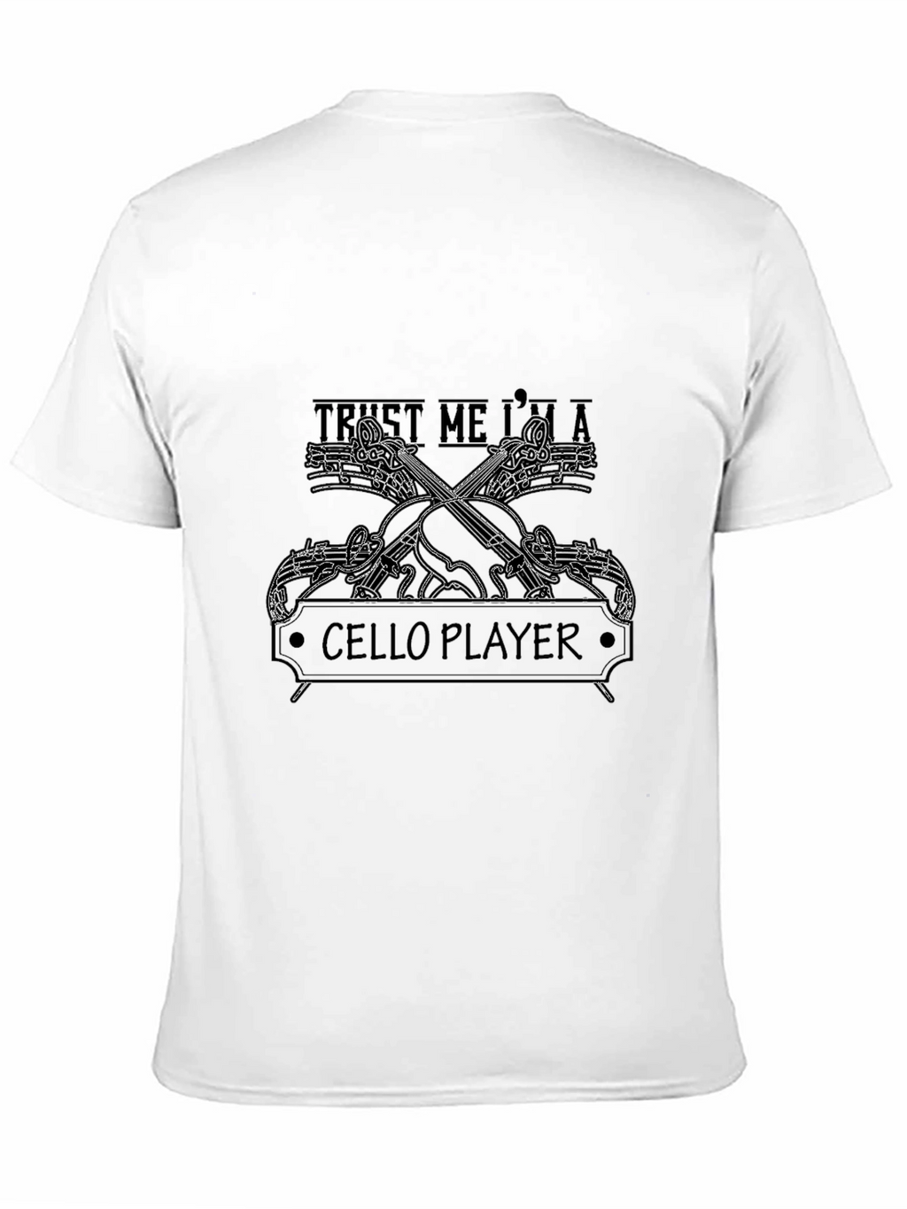 Trust Me Im A Cello Player Black T-Shirt