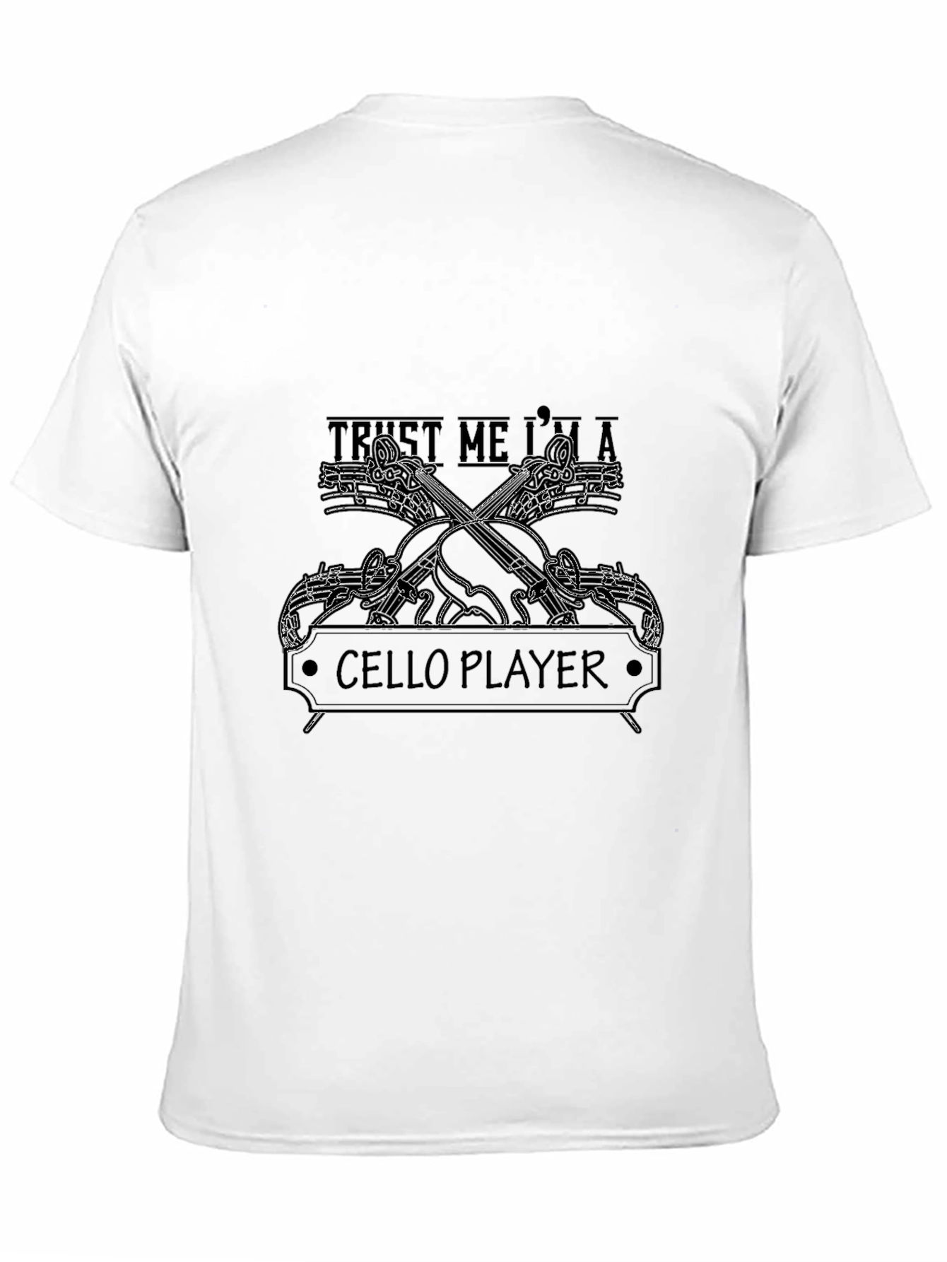 Trust Me Im A Cello Player Black T-Shirt