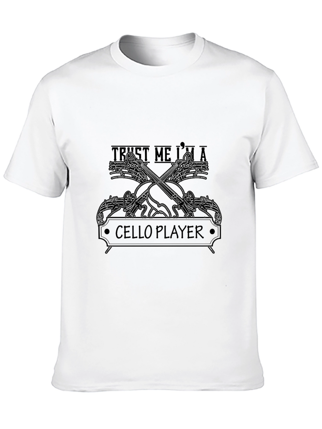 Trust Me Im A Cello Player Black T-Shirt