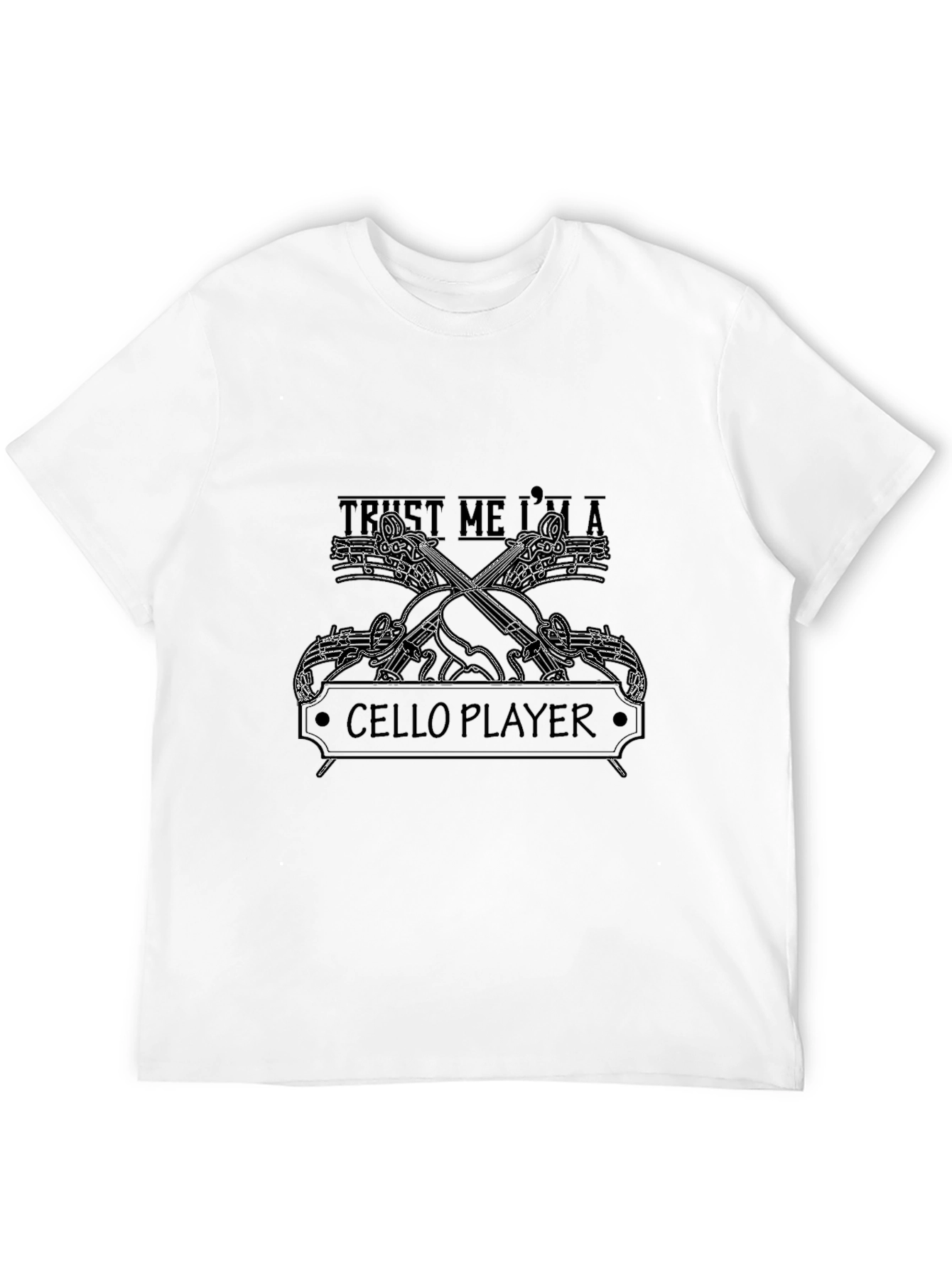 Trust Me Im A Cello Player Black T-Shirt