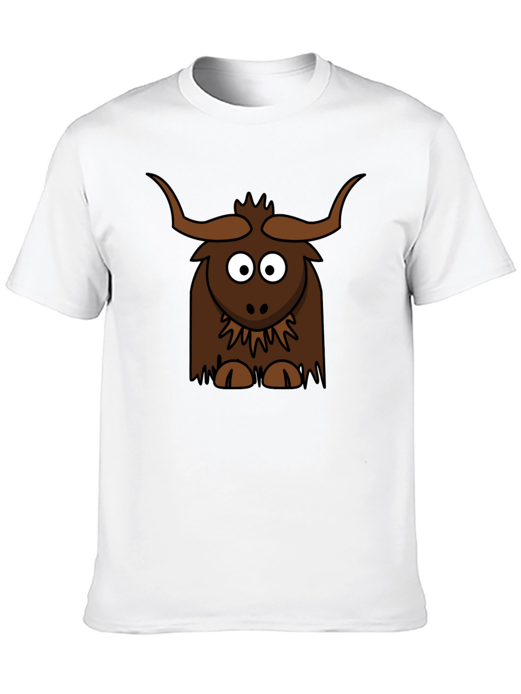 Cartoon Yak Graphic Tee - Fun & Unique!