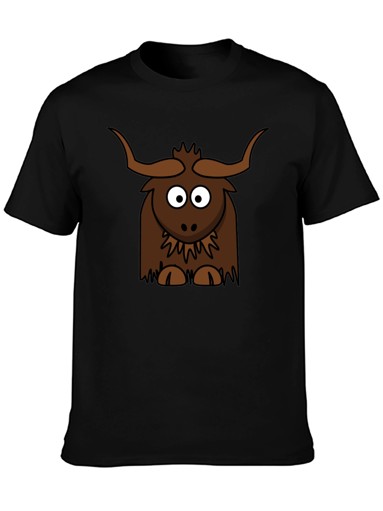 Cartoon Yak Graphic Tee - Fun & Unique!