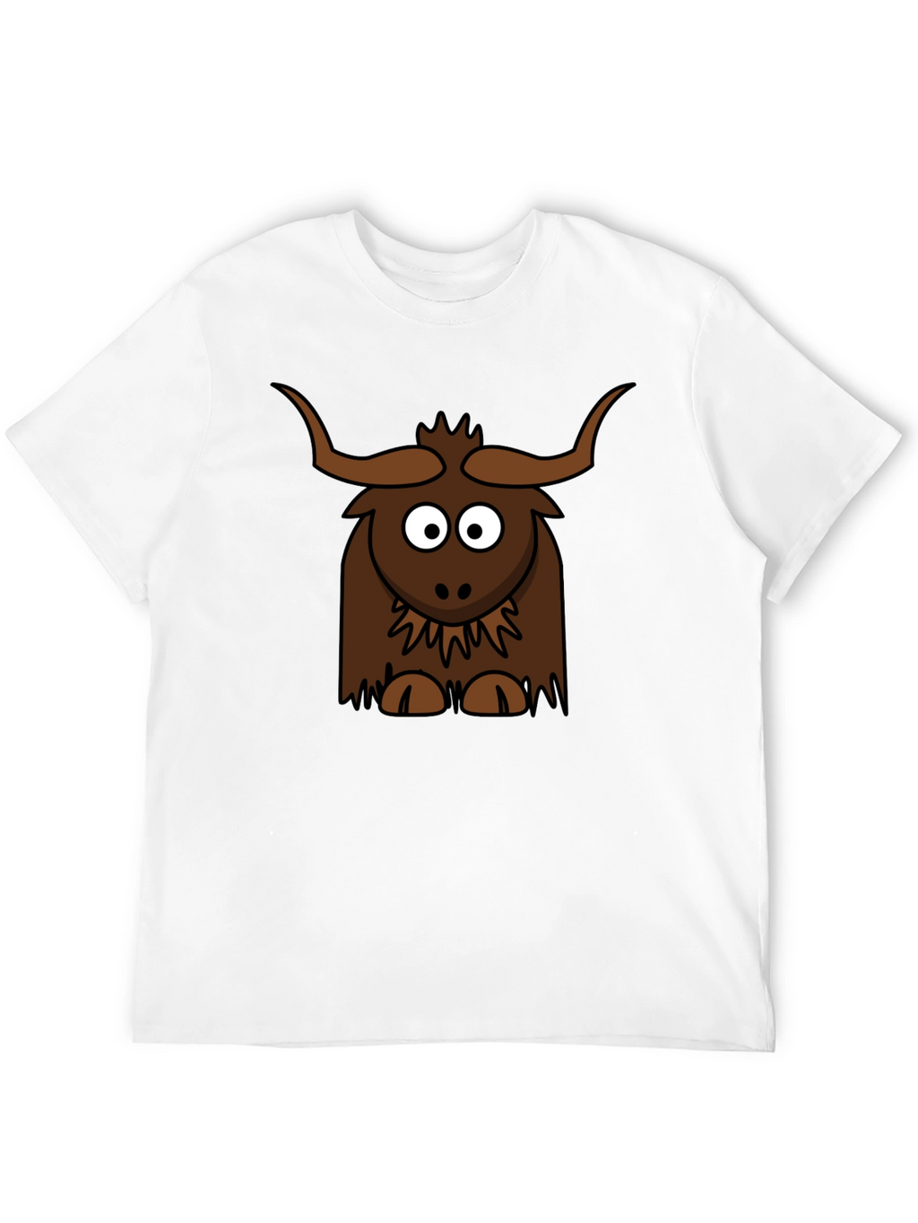 Cartoon Yak Graphic Tee - Fun & Unique!