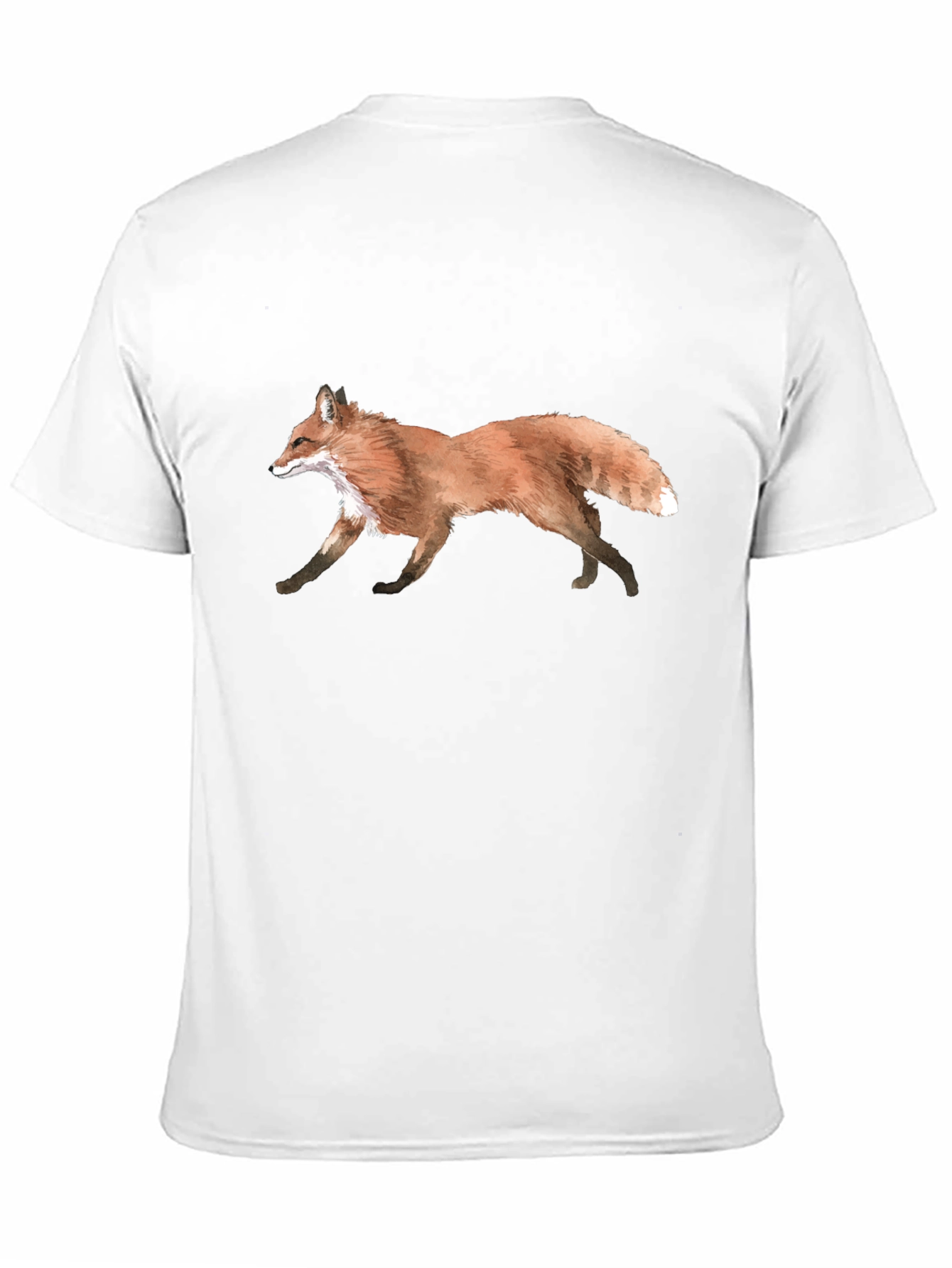 Fox Graphic Black T-Shirt - Nature Inspired Design