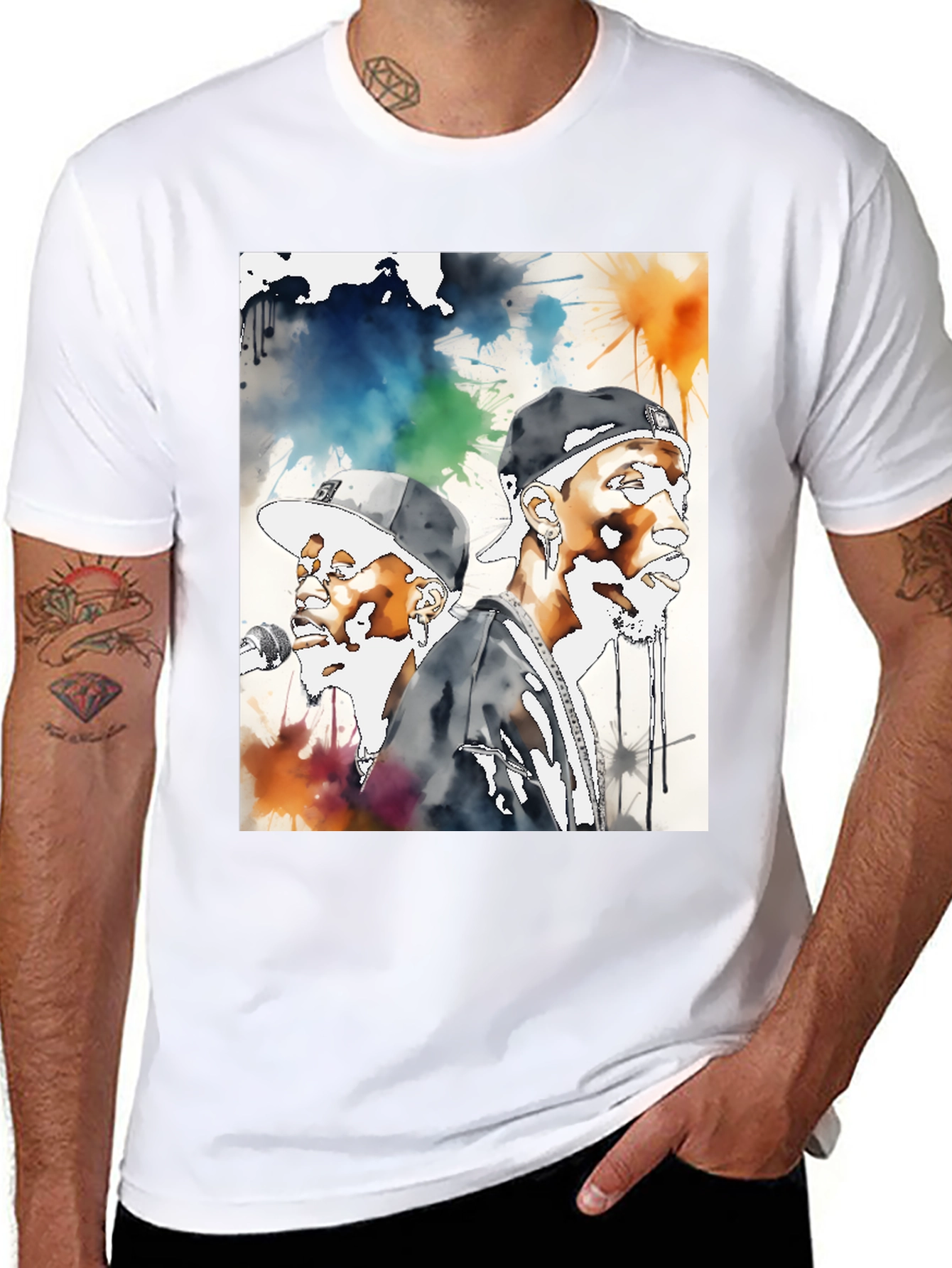 Hip Hop Watercolor T-Shirt