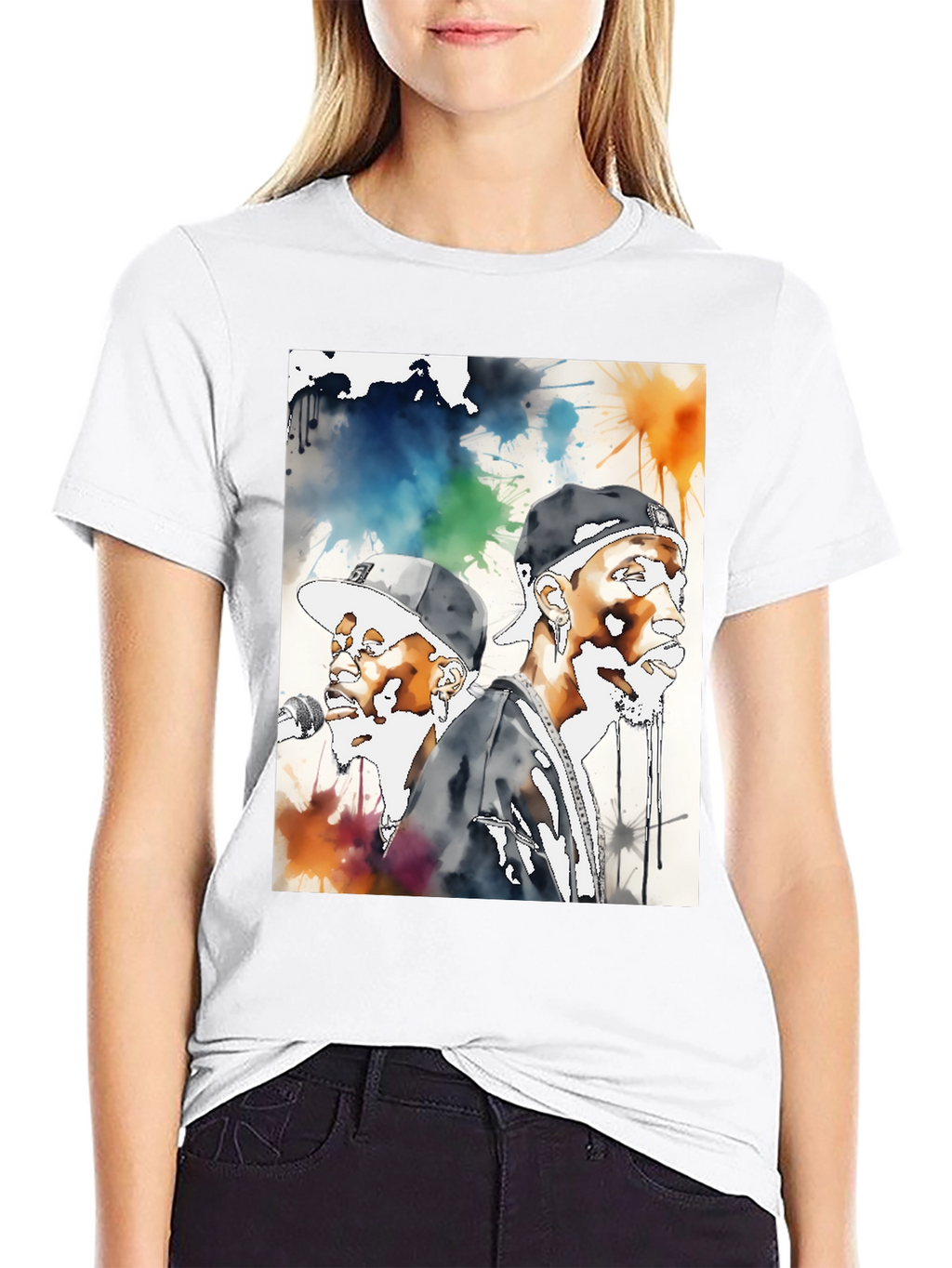 Hip Hop Watercolor T-Shirt