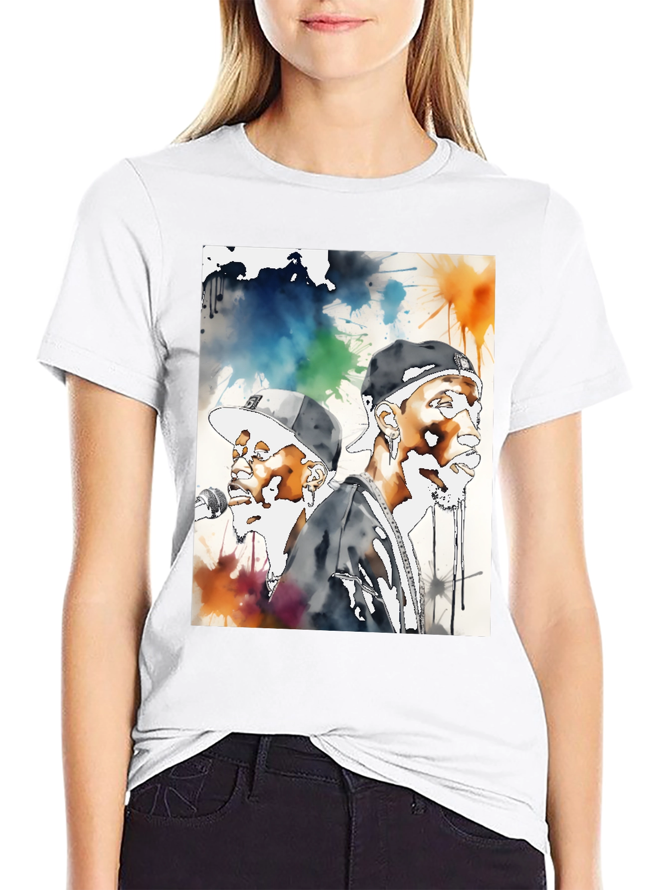 Hip Hop Watercolor T-Shirt