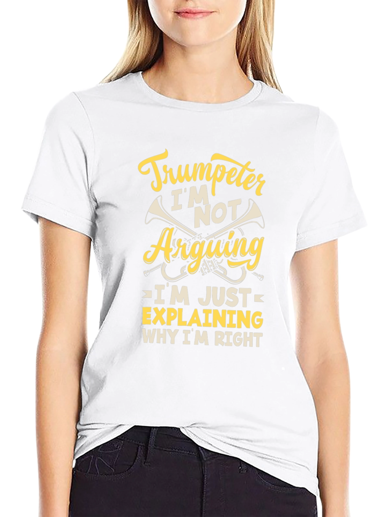 Trumpeter Humor Graphic Tee - Im Not Arguing
