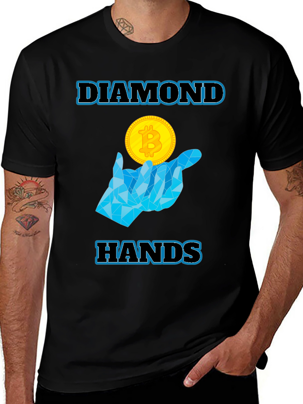 Diamond Hands Bitcoin T-Shirt