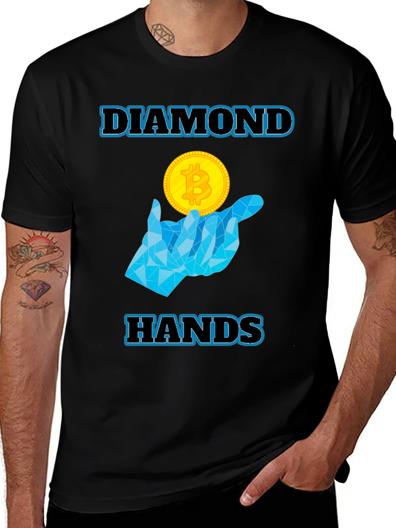Diamond Hands Bitcoin T-Shirt