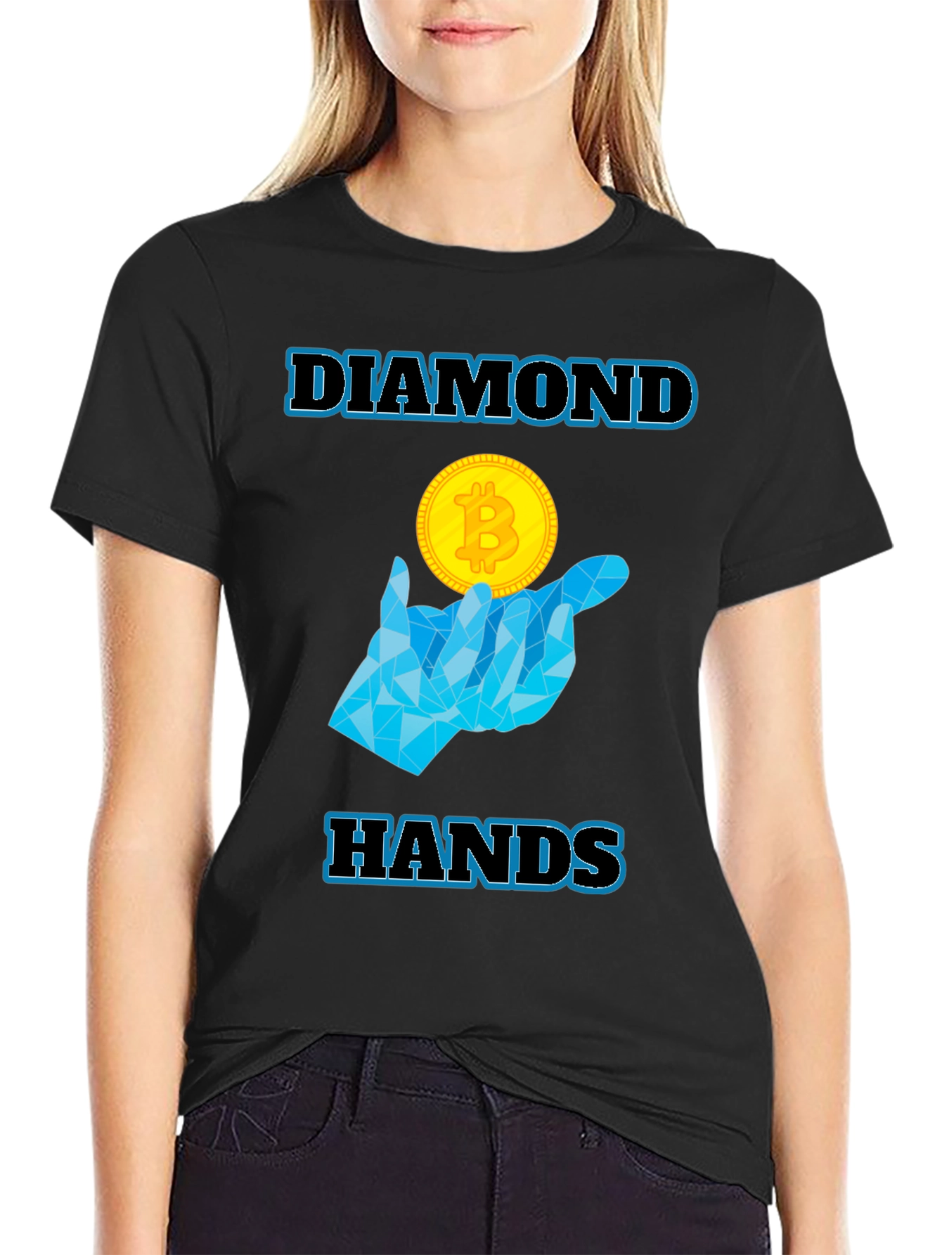 Diamond Hands Bitcoin T-Shirt