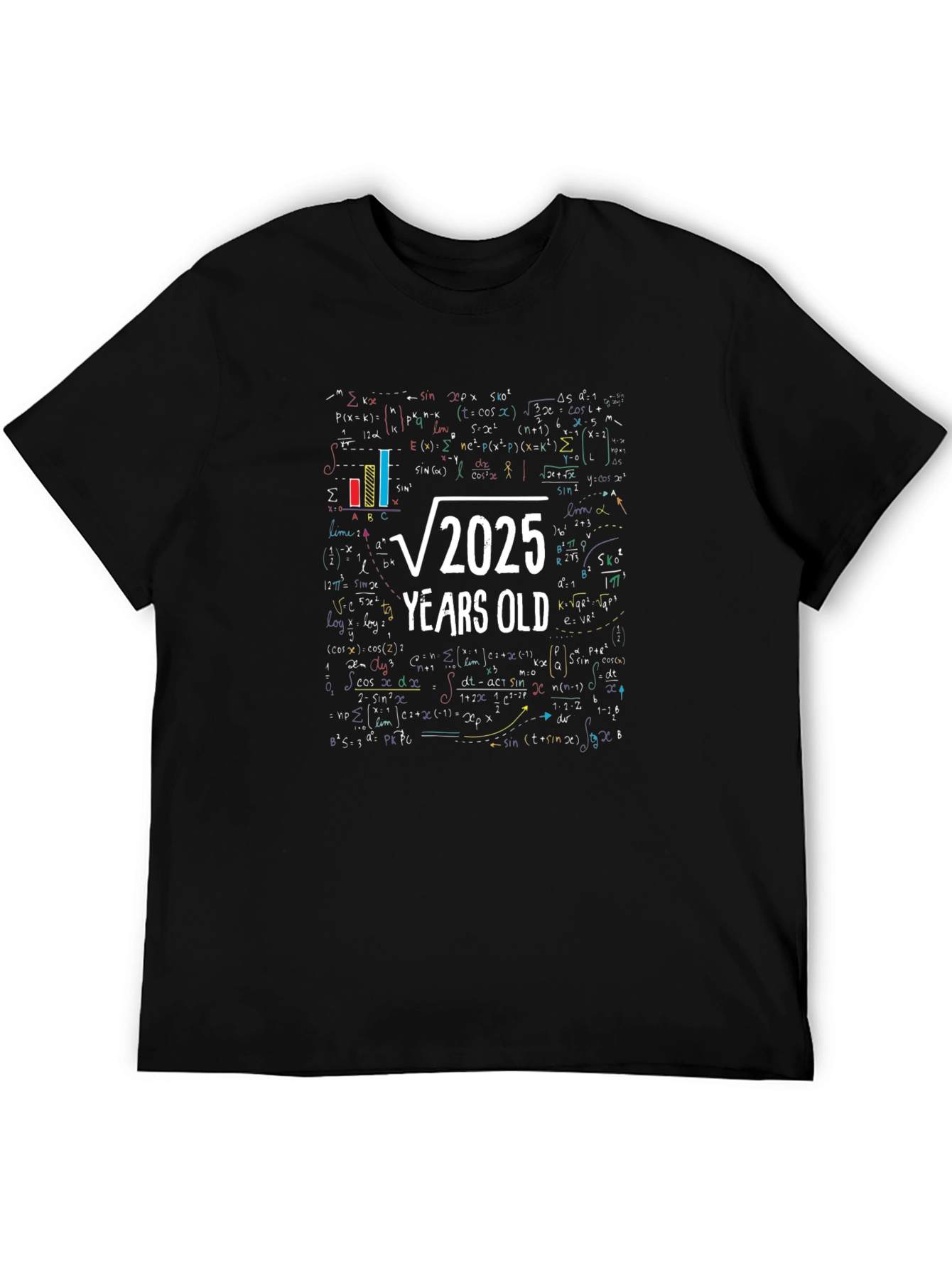 Square Root of 2025 - 45 Years Old Math T-Shirt