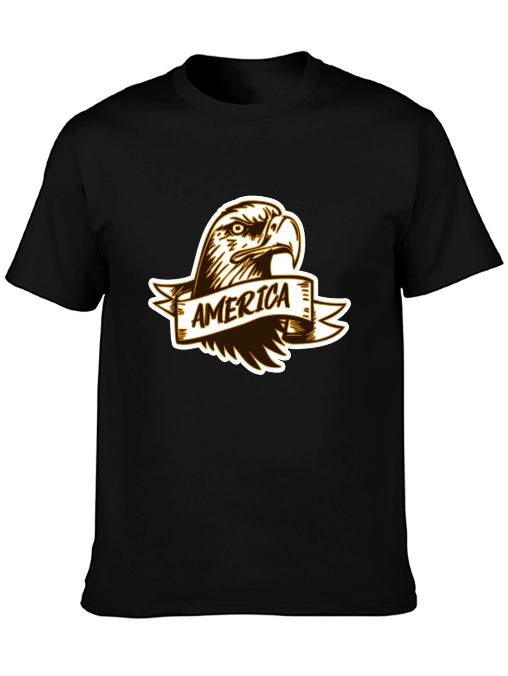 America Eagle Black T-Shirt