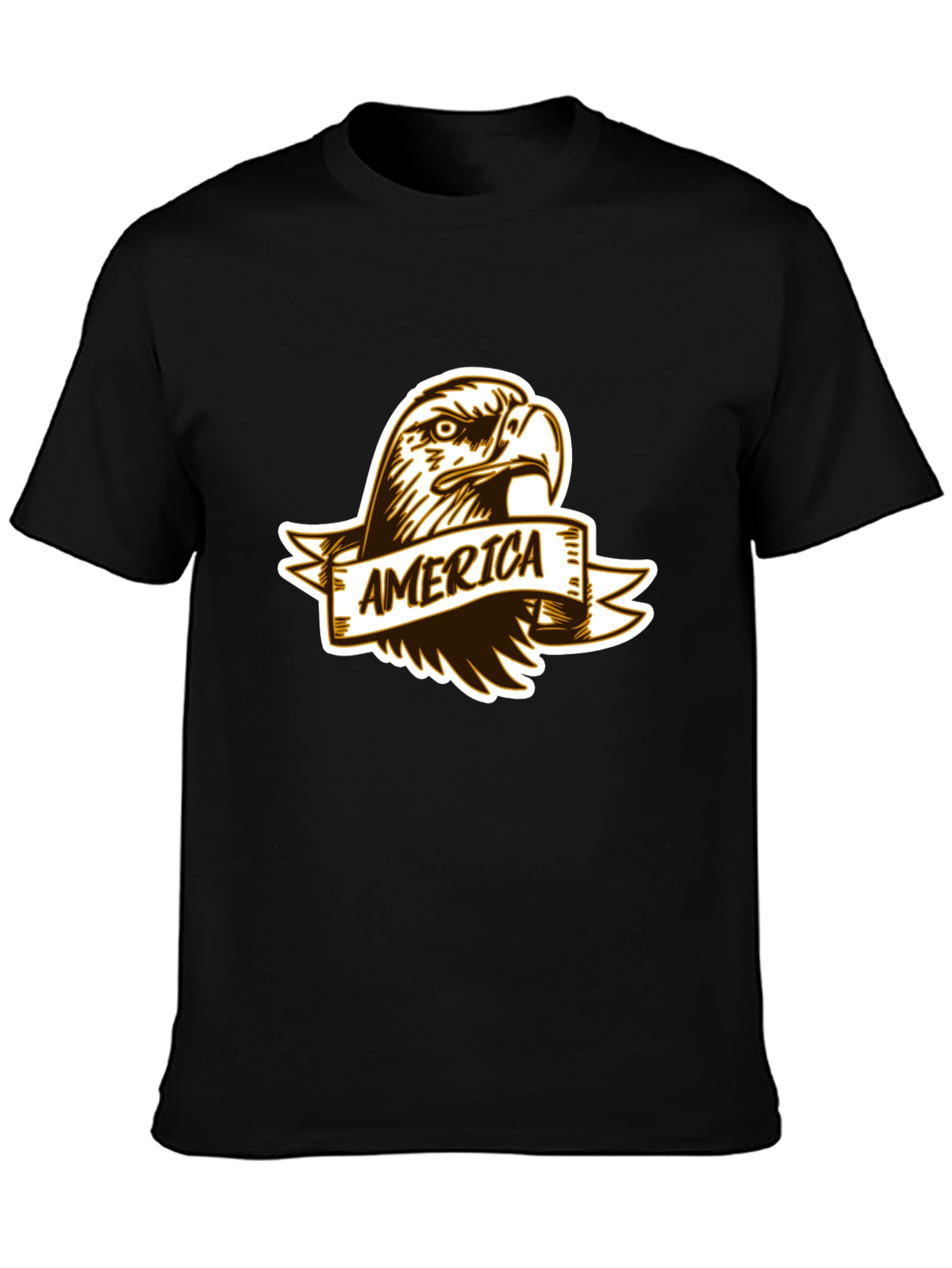 America Eagle Black T-Shirt