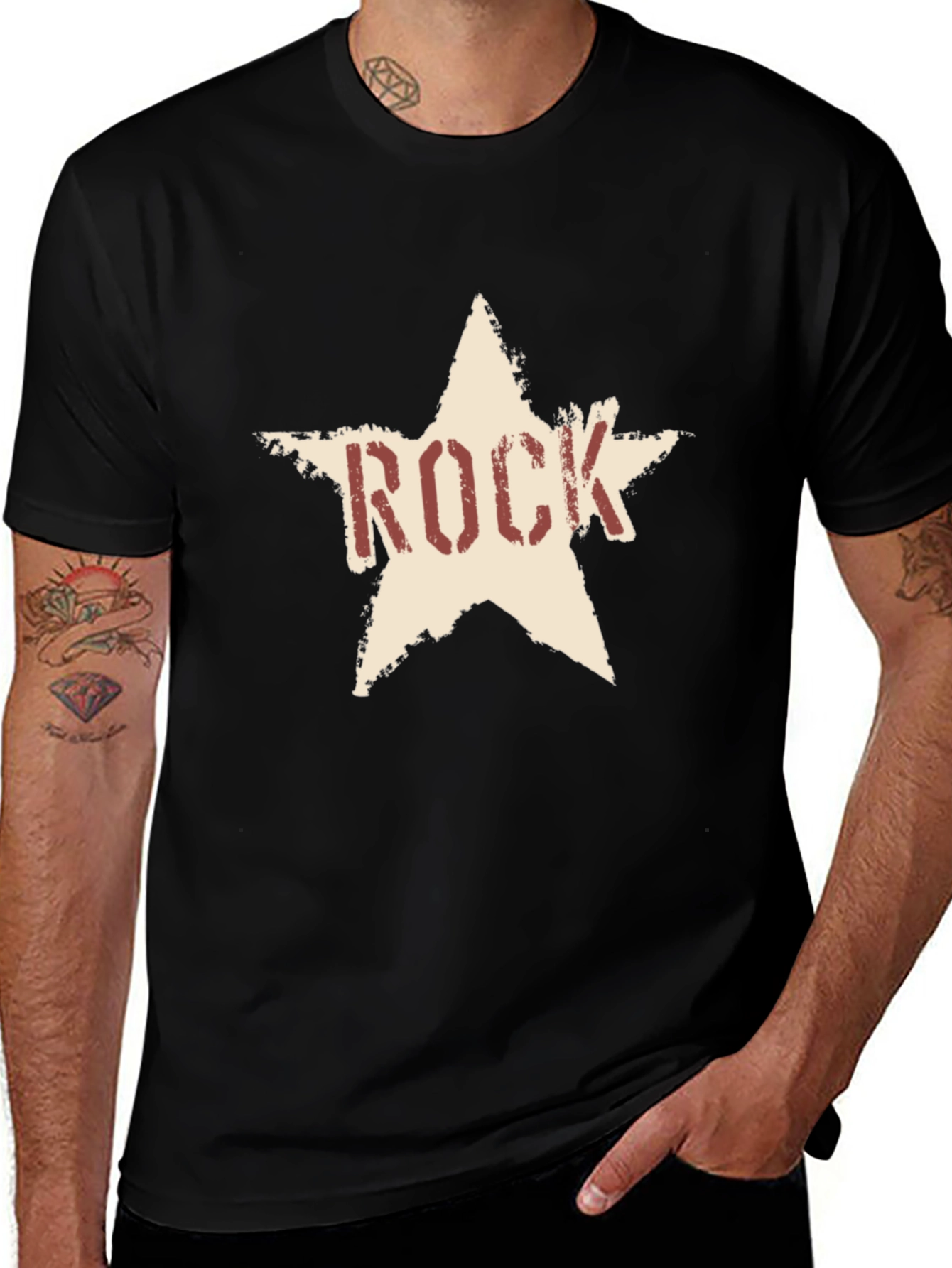 Rock Star Graphic Tee - Vintage Style