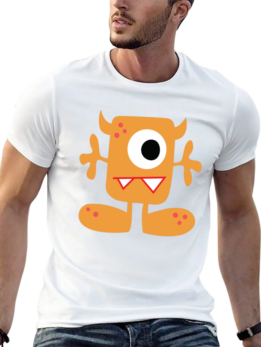 Monster Graphic Tee - Fun Cartoon Character Shirt