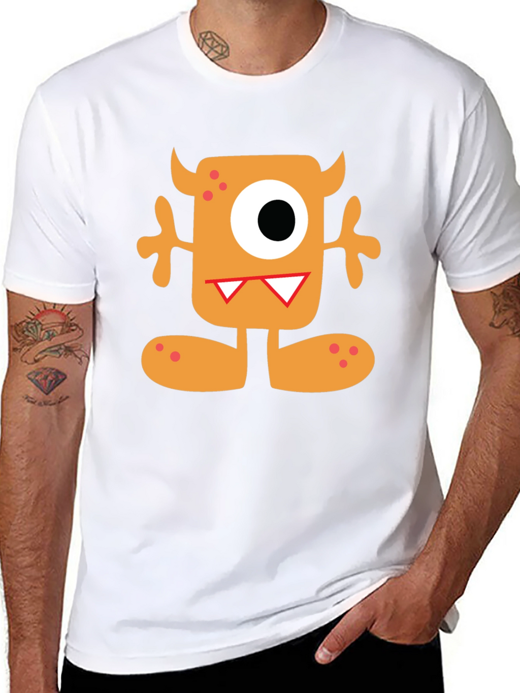 Monster Graphic Tee - Fun Cartoon Character Shirt