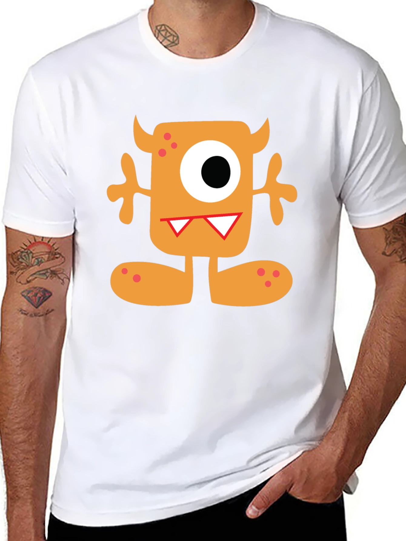 Monster Graphic Tee - Fun Cartoon Character Shirt