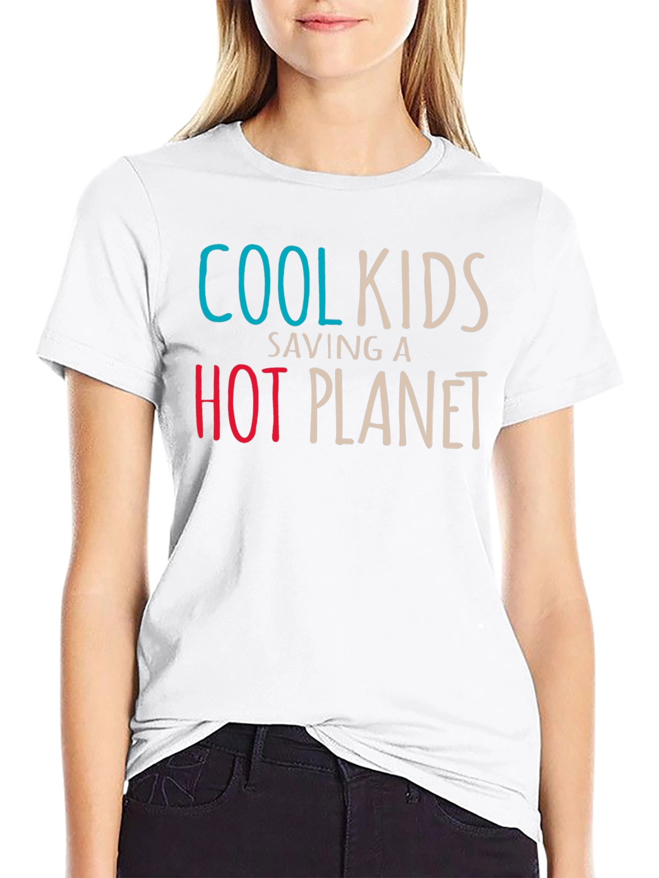 Cool Kids Saving a Hot Planet Graphic Tee
