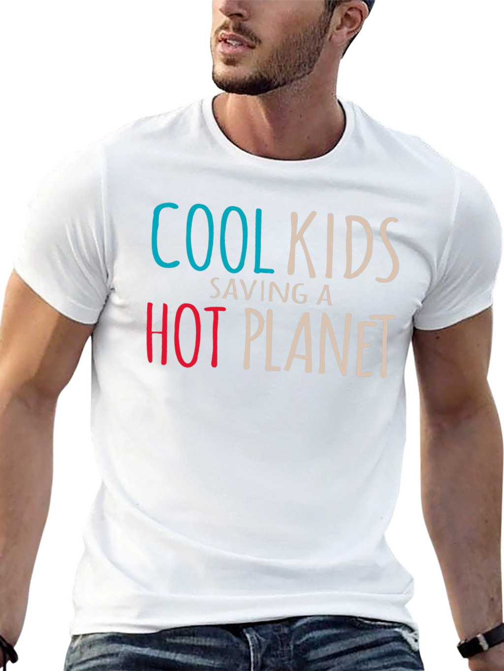 Cool Kids Saving a Hot Planet Graphic Tee