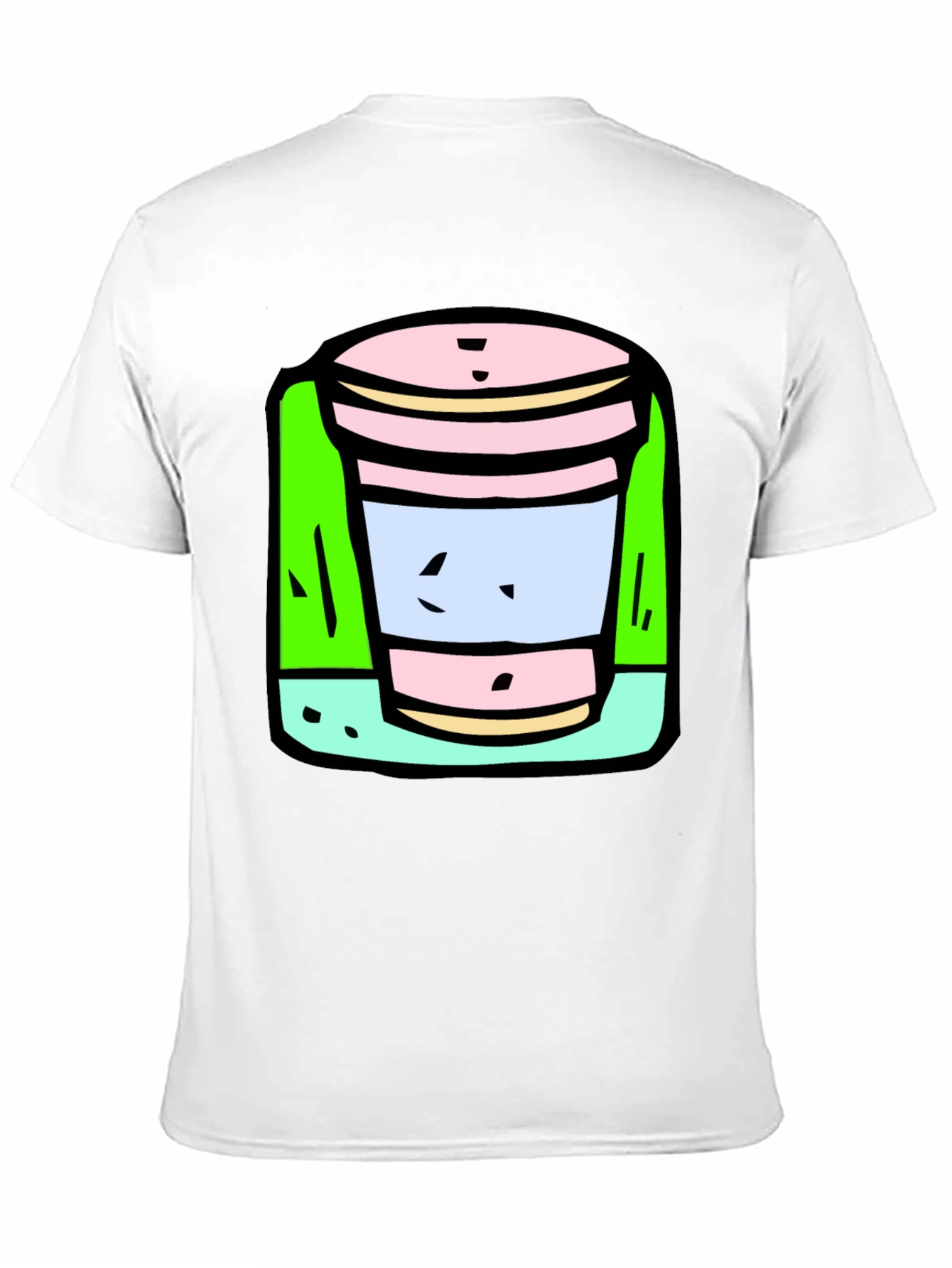 Cartoon Cup T-Shirt: Fun Unique Graphic Tee