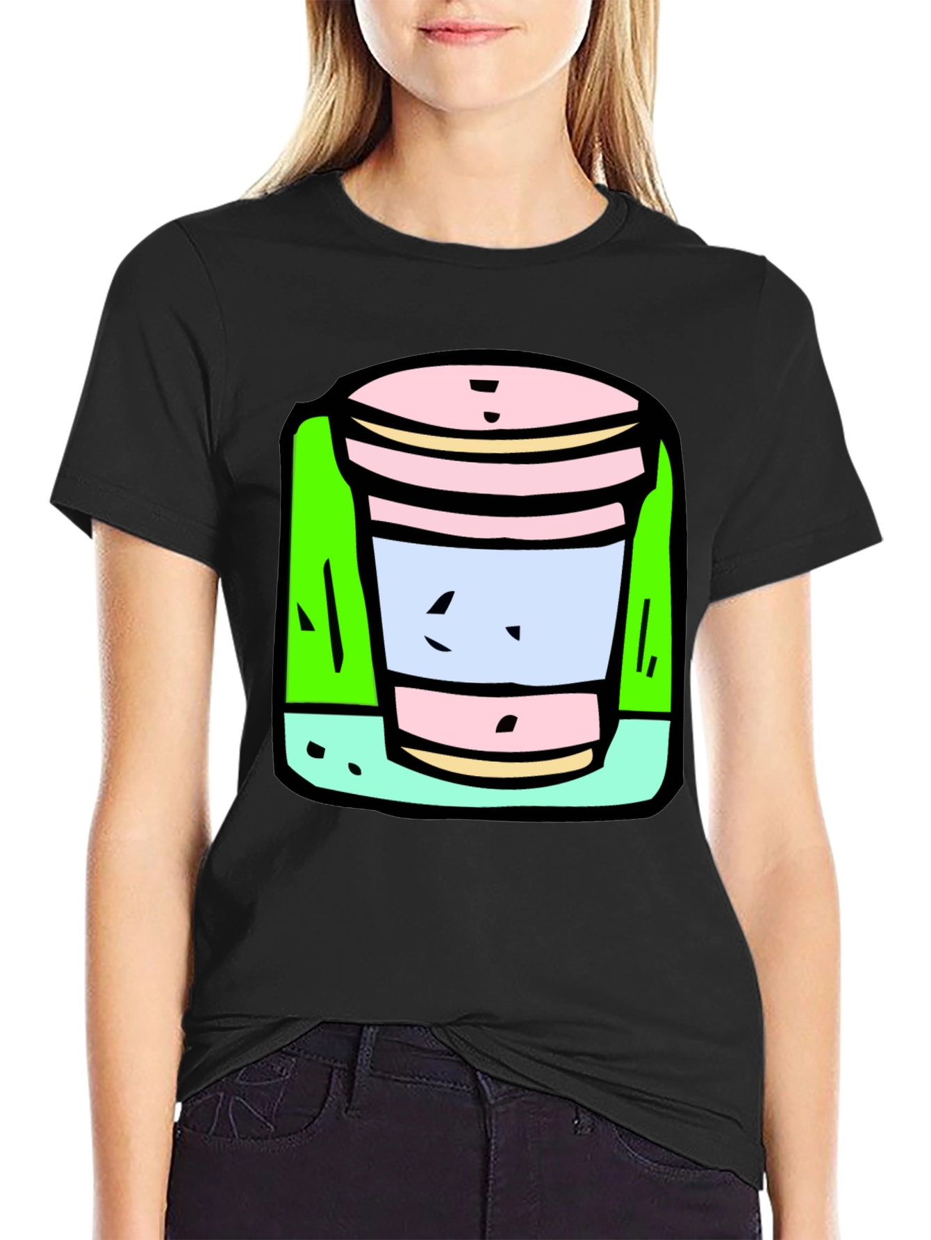 Cartoon Cup T-Shirt: Fun Unique Graphic Tee
