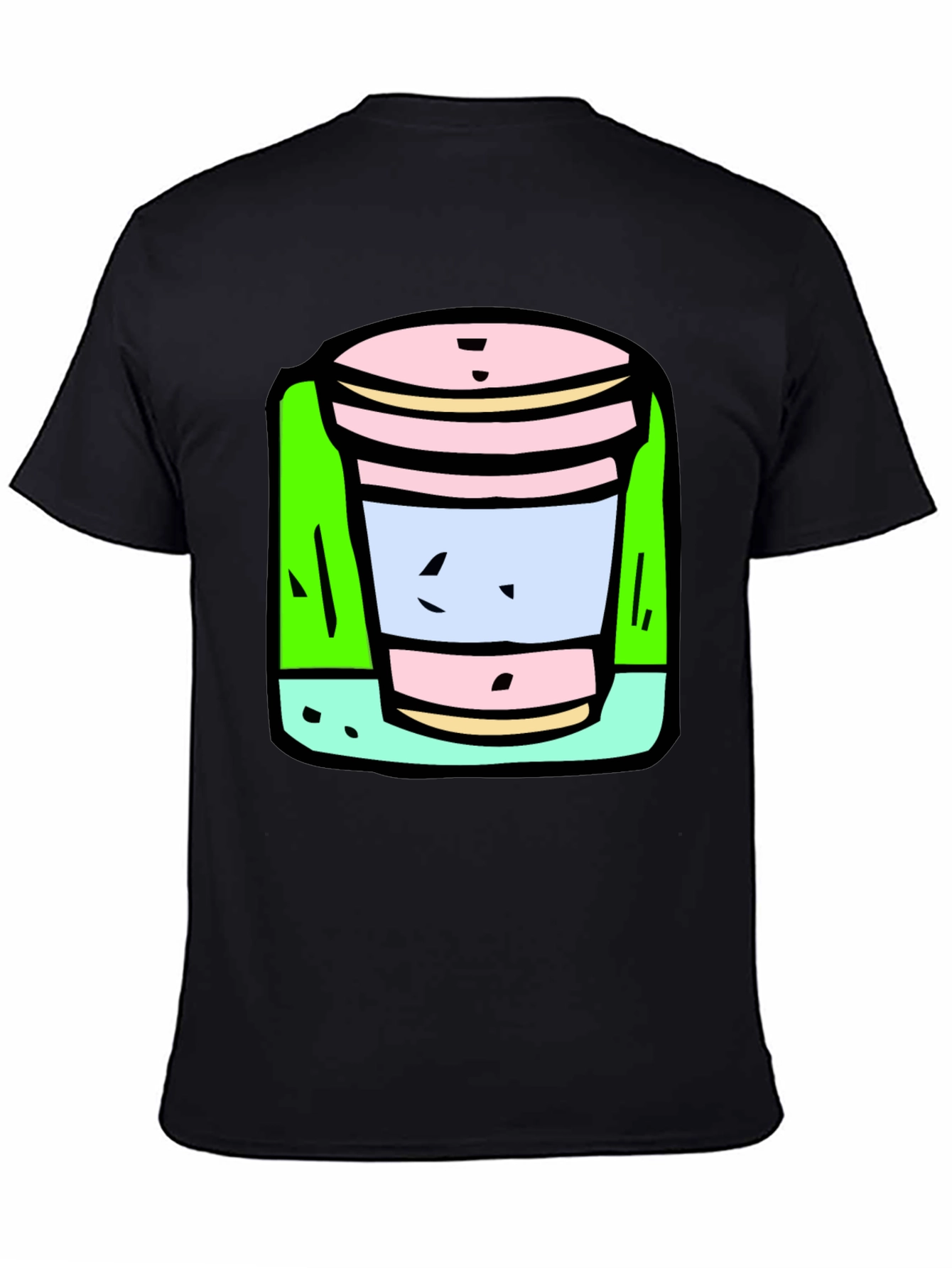 Cartoon Cup T-Shirt: Fun Unique Graphic Tee