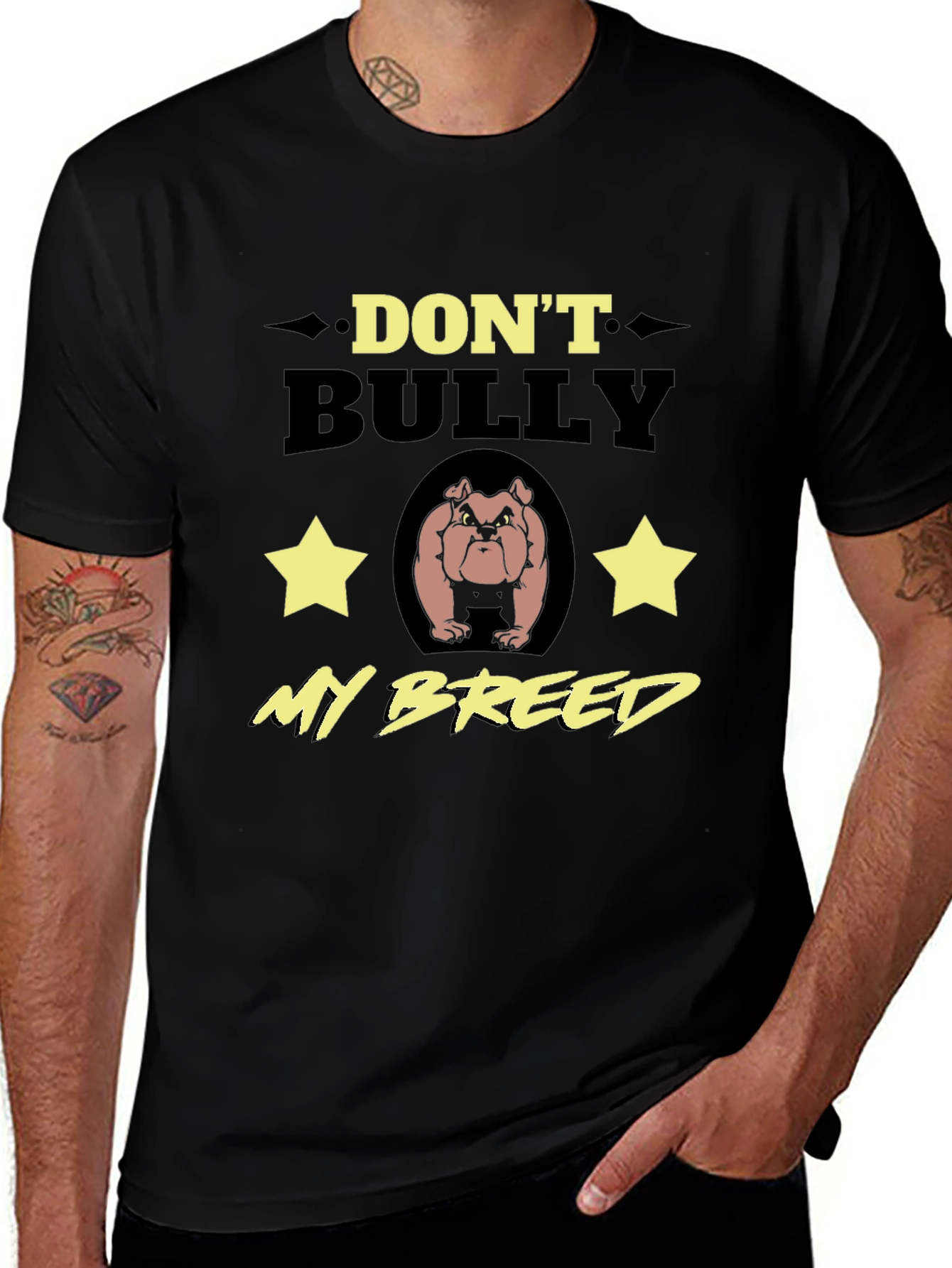 Dont Bully My Breed T-Shirt - Bulldog Lover Tee