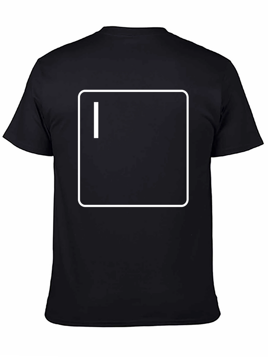 Mens Black T-Shirt with Terminal Graphic