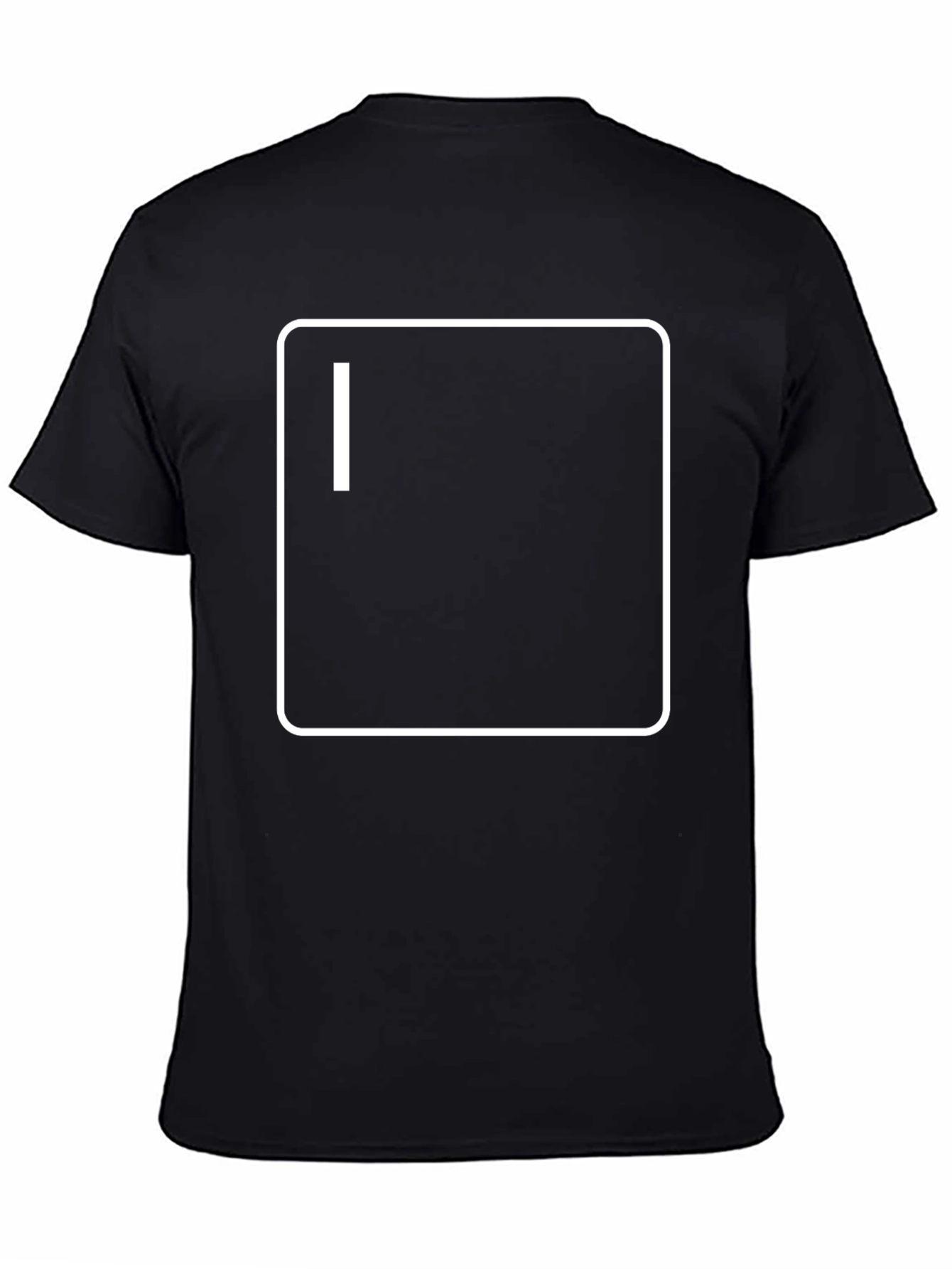 Mens Black T-Shirt with Terminal Graphic